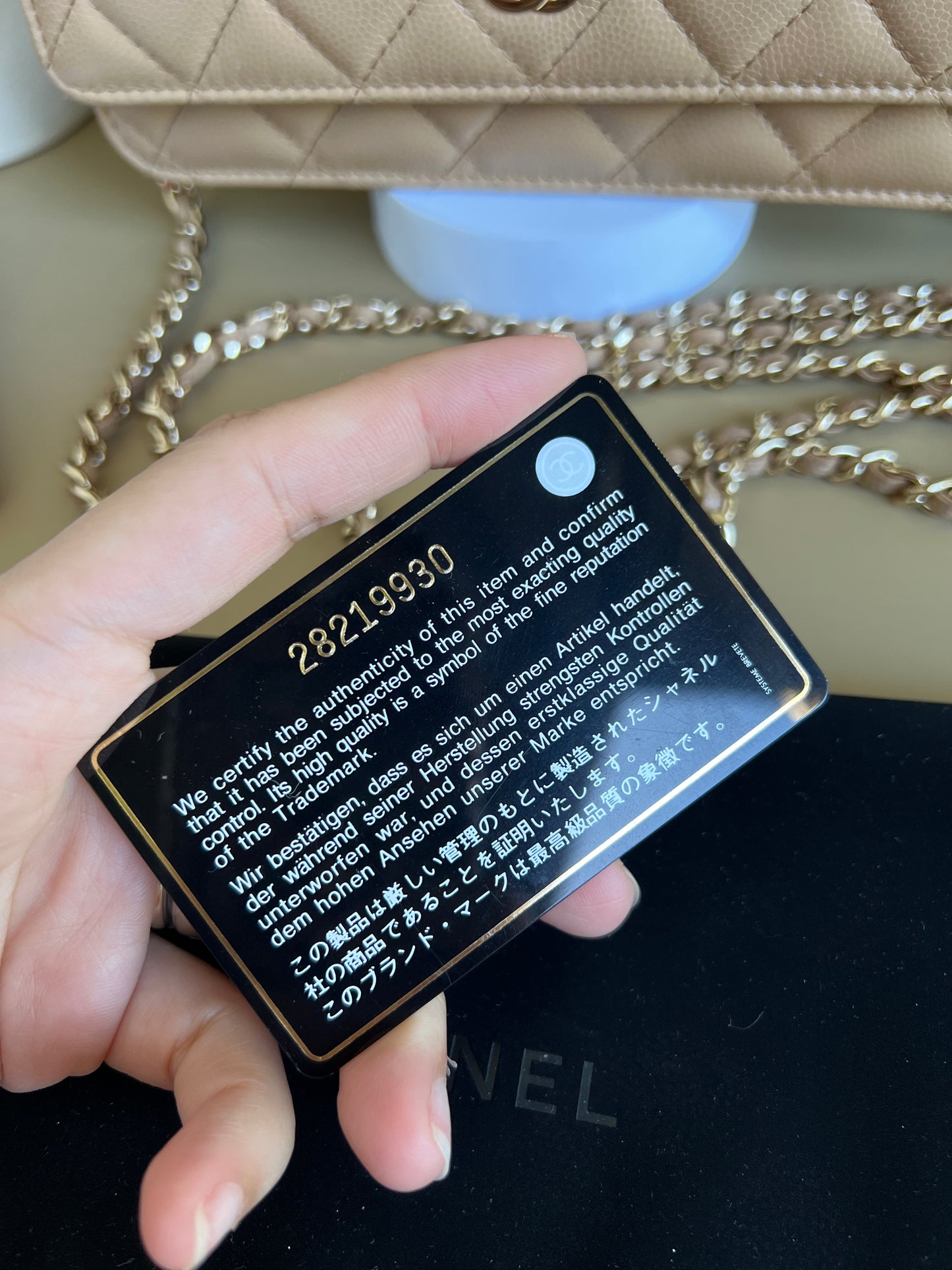 CHANEL WALLET ON CHAIN