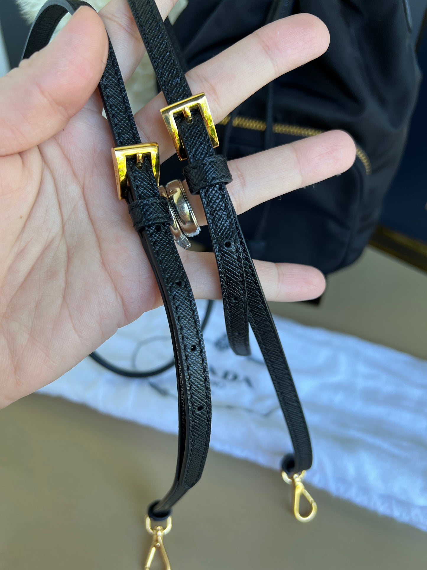 PRADA SMALL BUCKET BAG