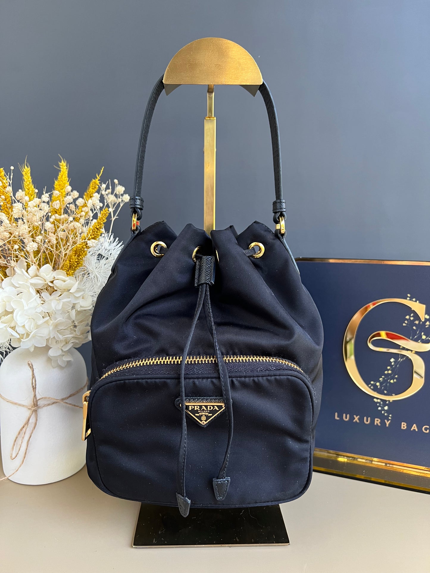 PRADA SMALL BUCKET BAG