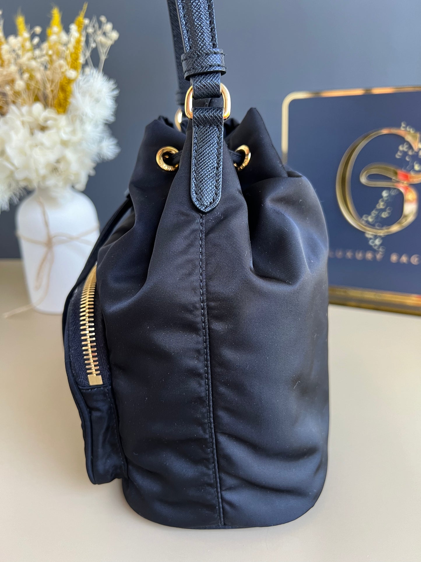 PRADA SMALL BUCKET BAG
