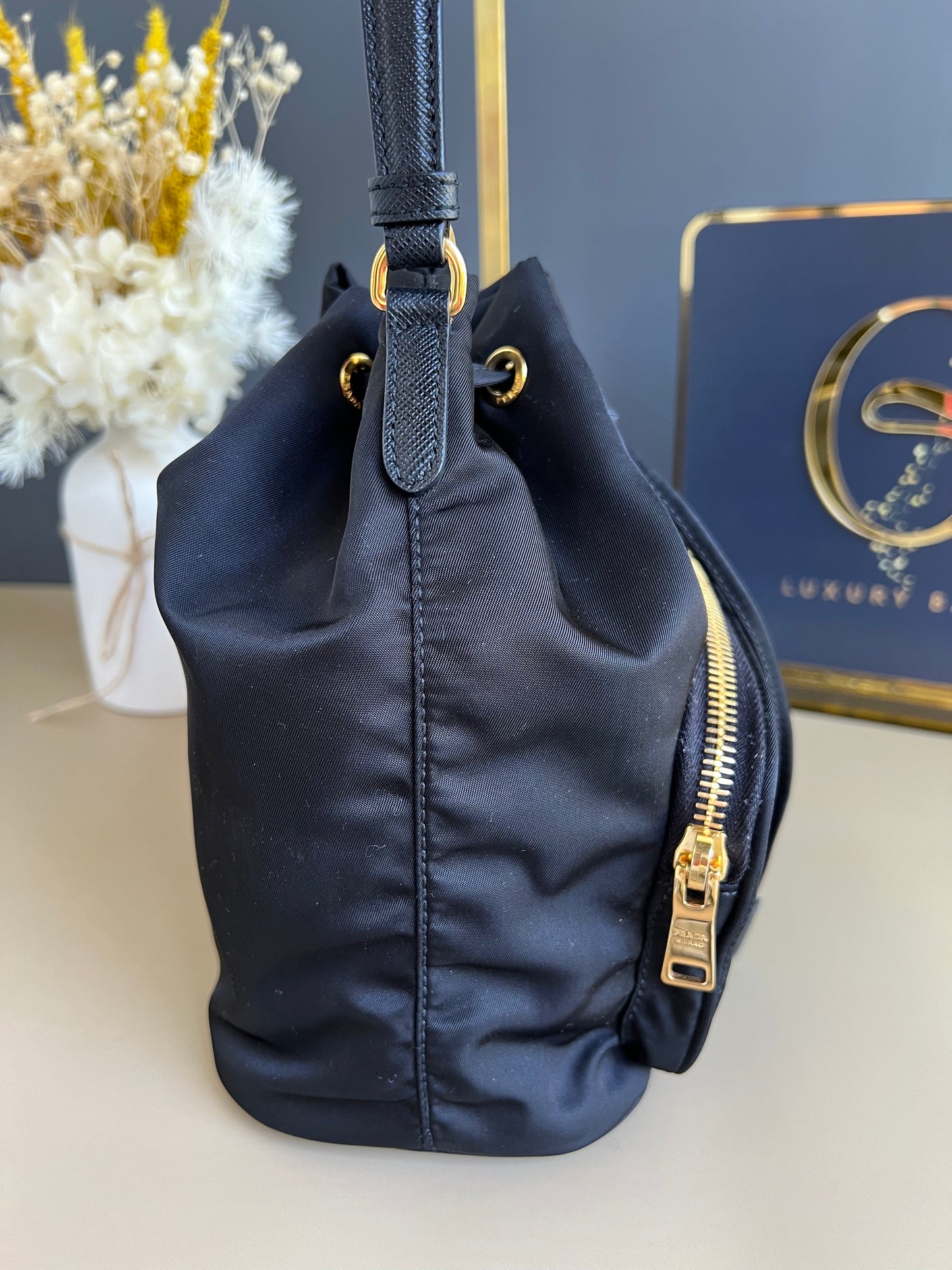 PRADA SMALL BUCKET BAG