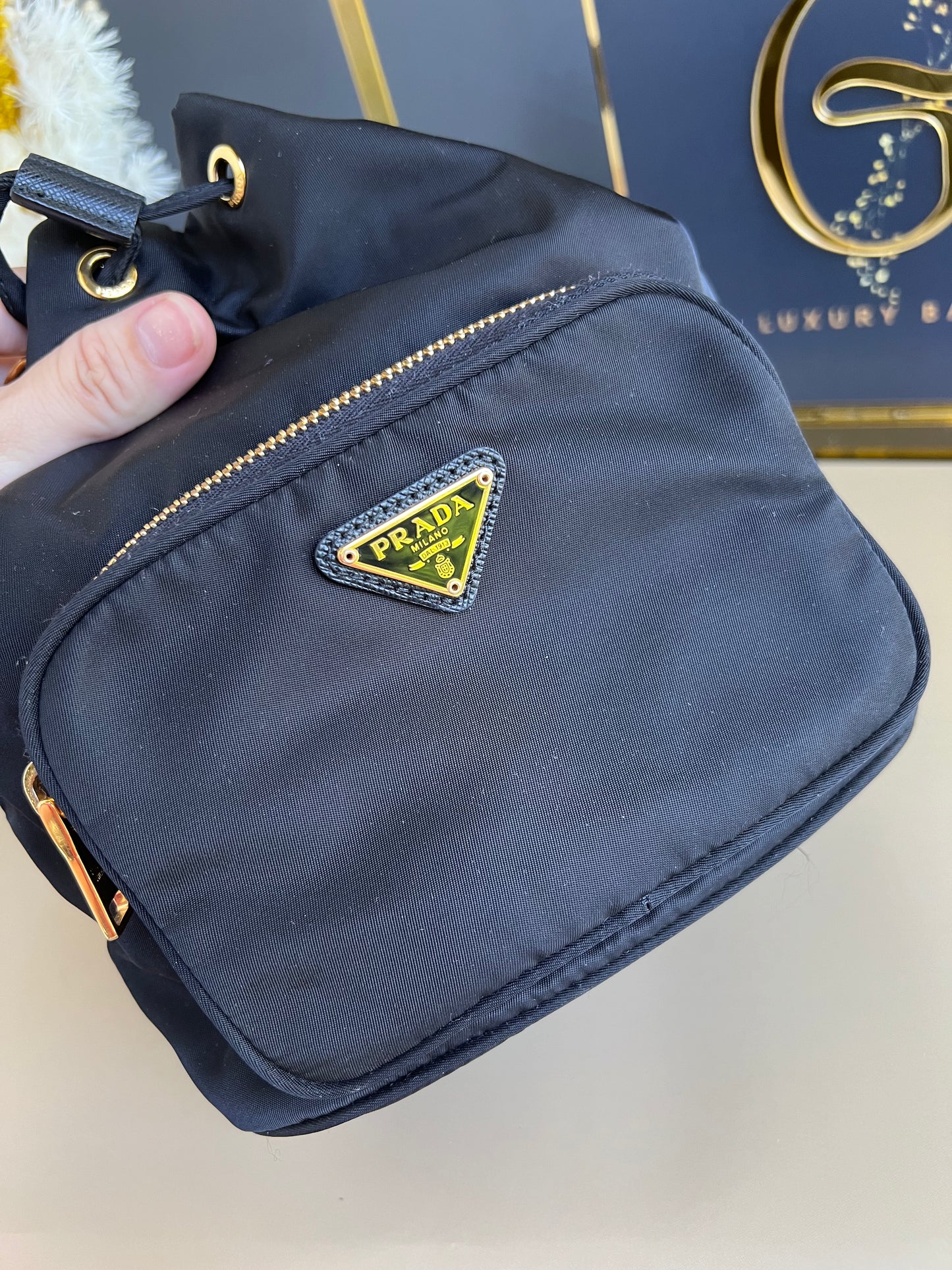 PRADA SMALL BUCKET BAG