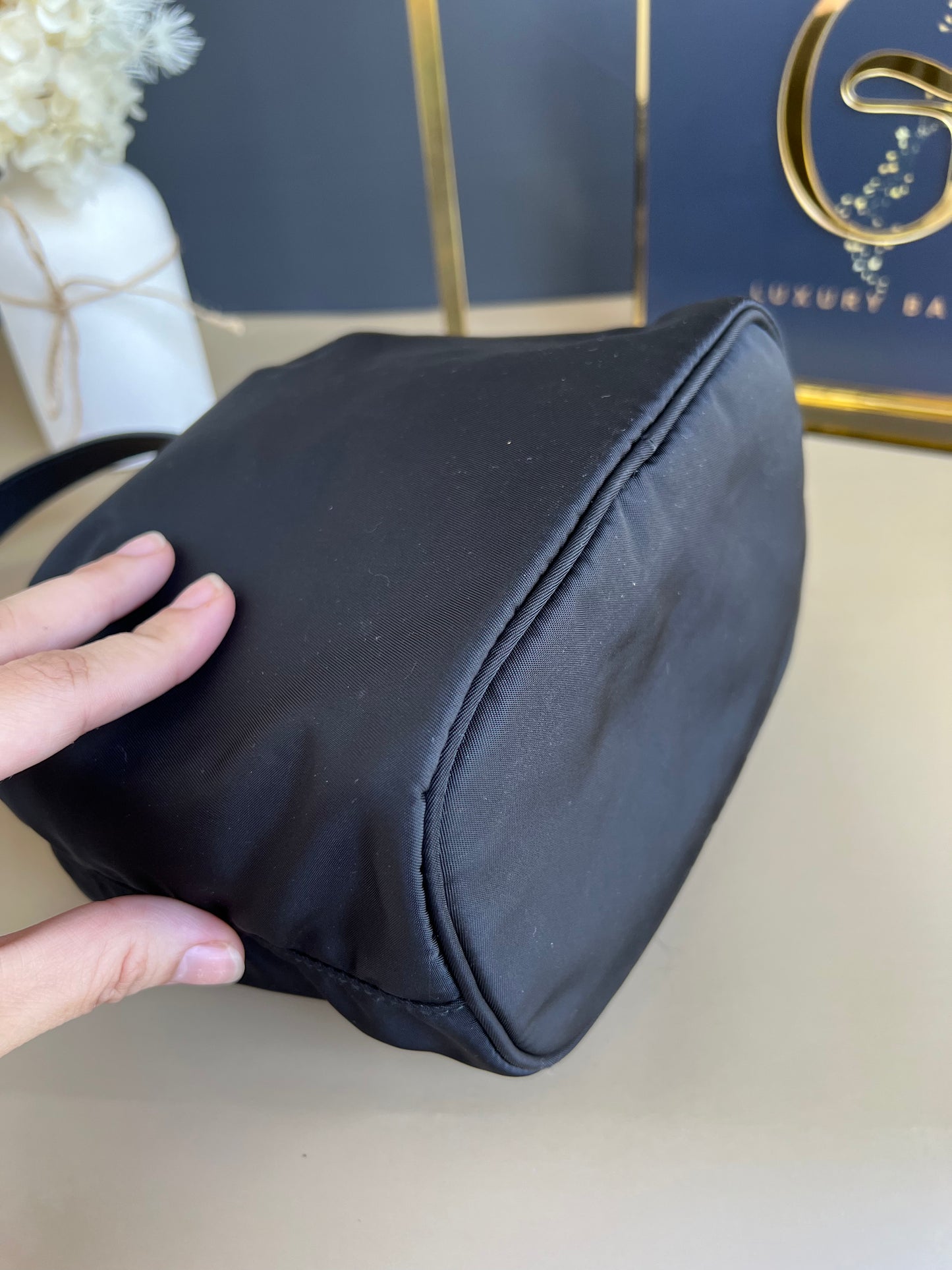 PRADA SMALL BUCKET BAG