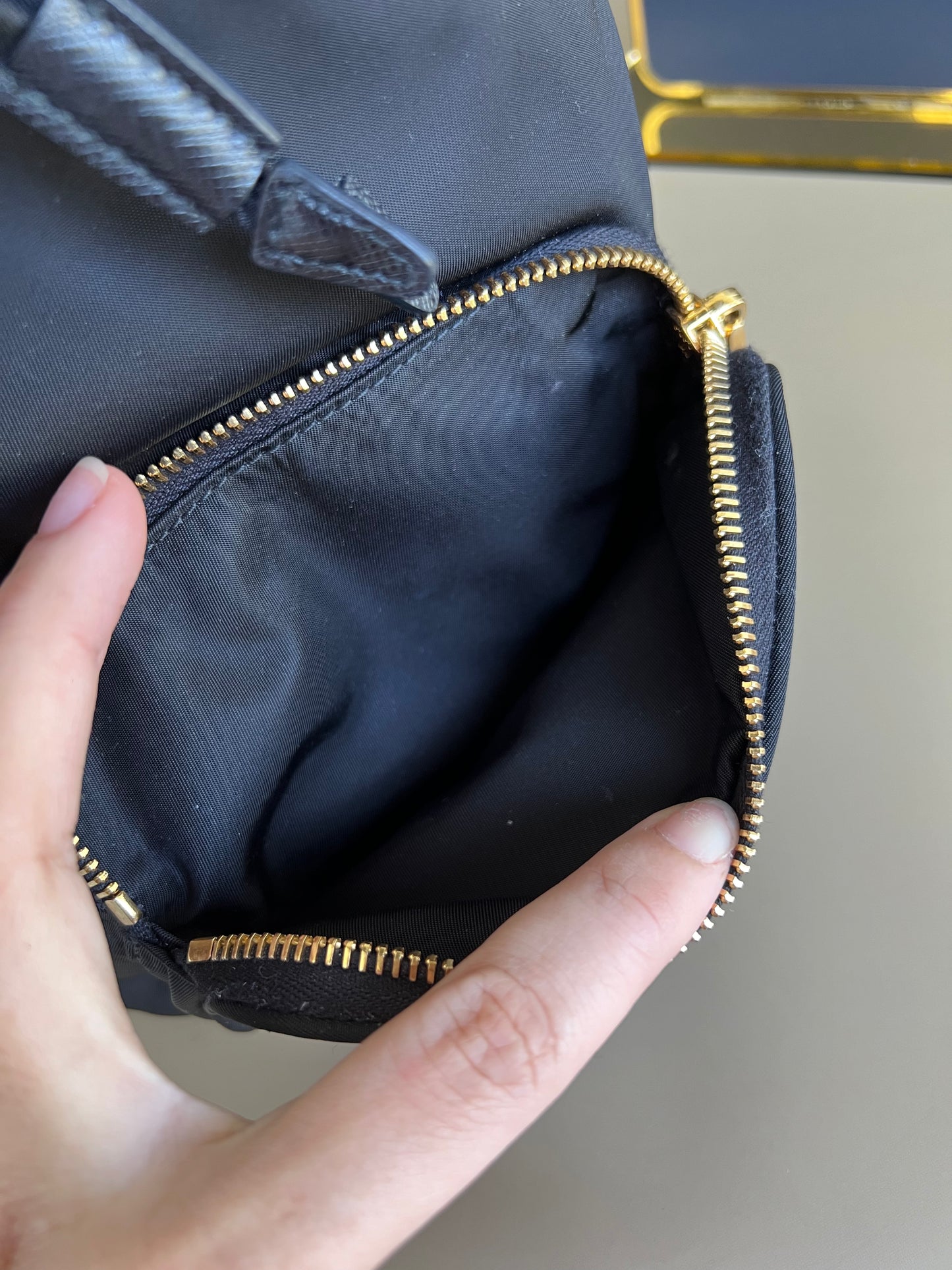 PRADA SMALL BUCKET BAG
