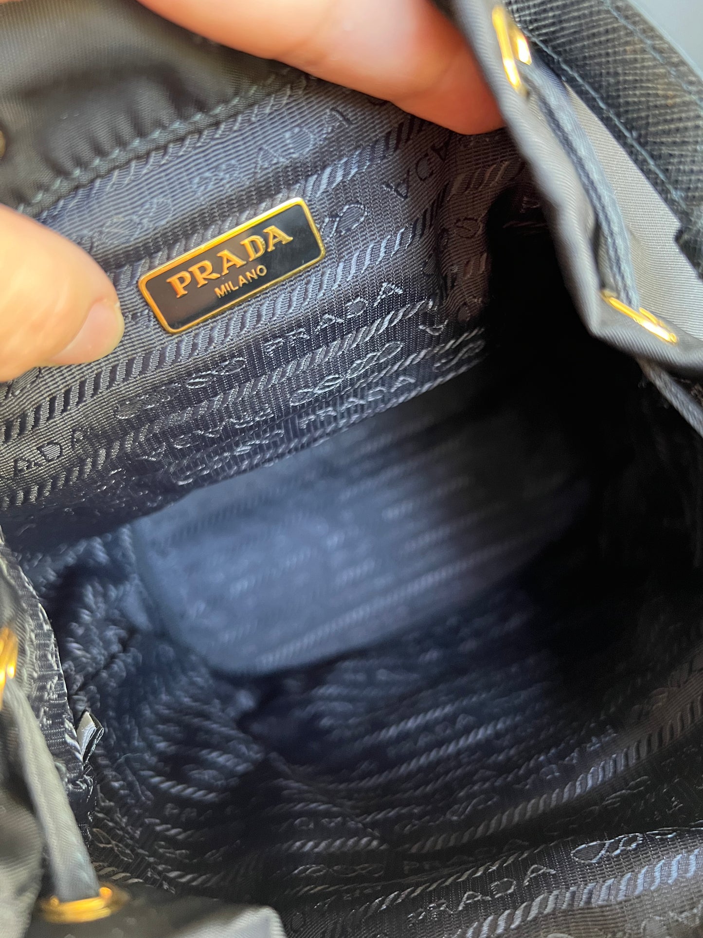 PRADA SMALL BUCKET BAG