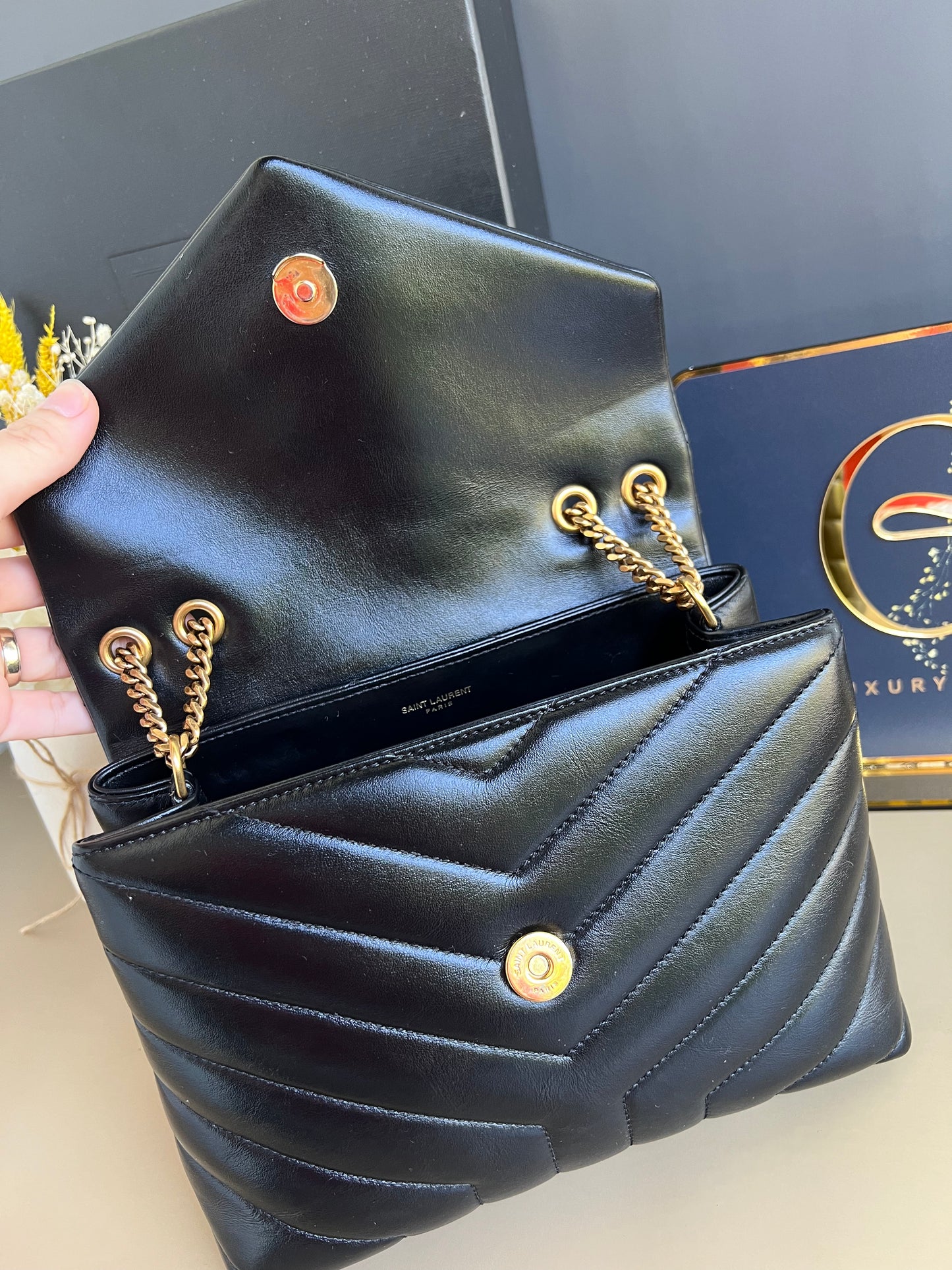 YSL SAINT LAURENT SMALL LOU