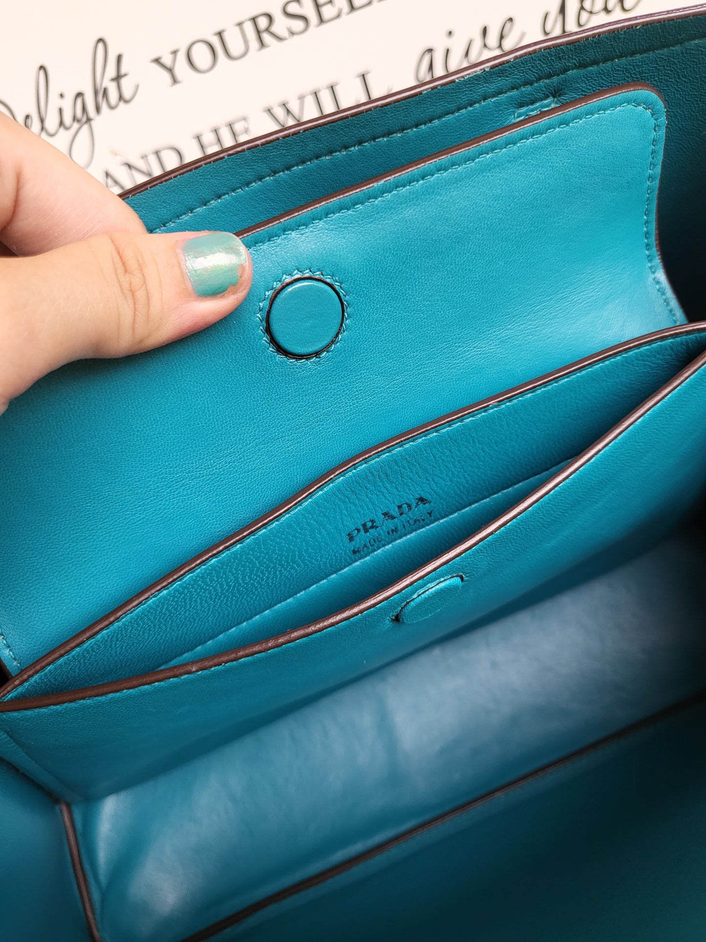 Prada double cuir