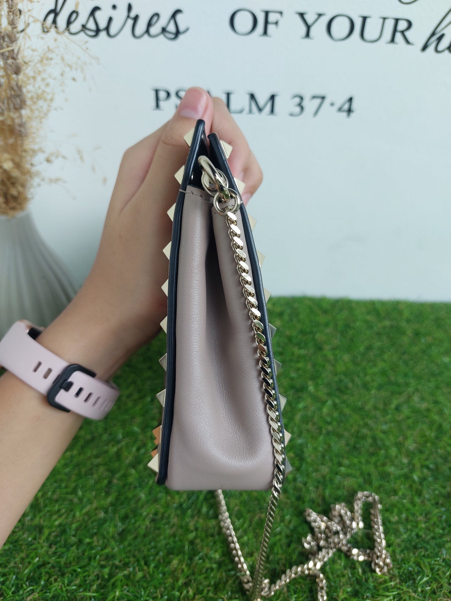 Valentino Rockstud Calfskin Clutch