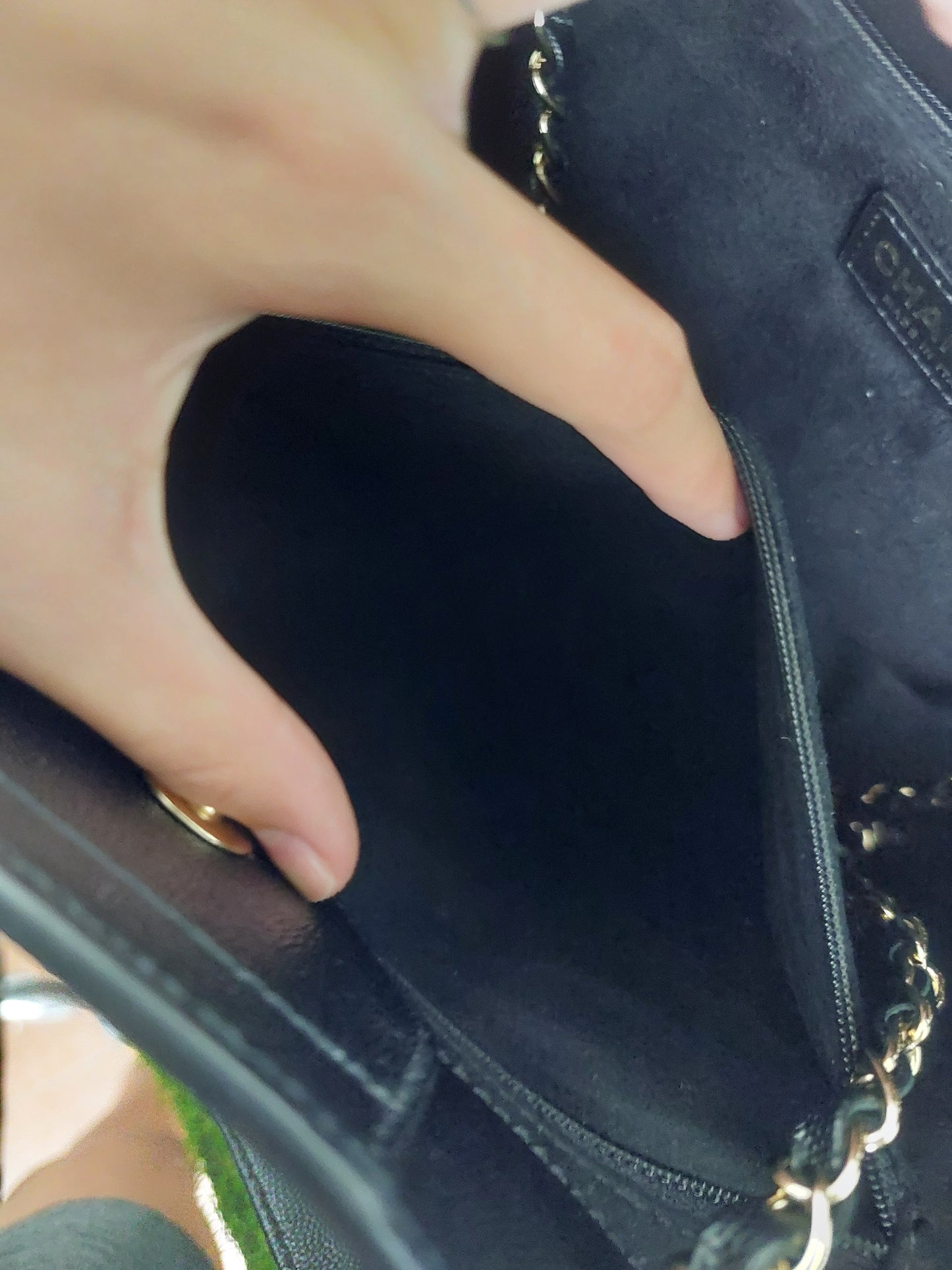 Chanel Small Studded Deauville Tote