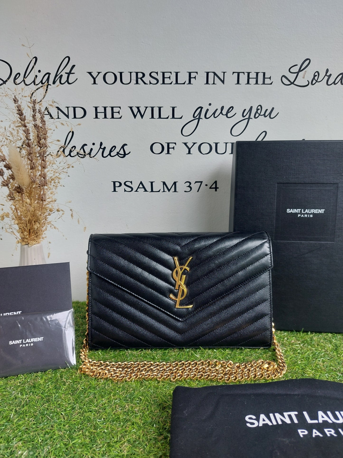 YSL compact wallet/ card holder