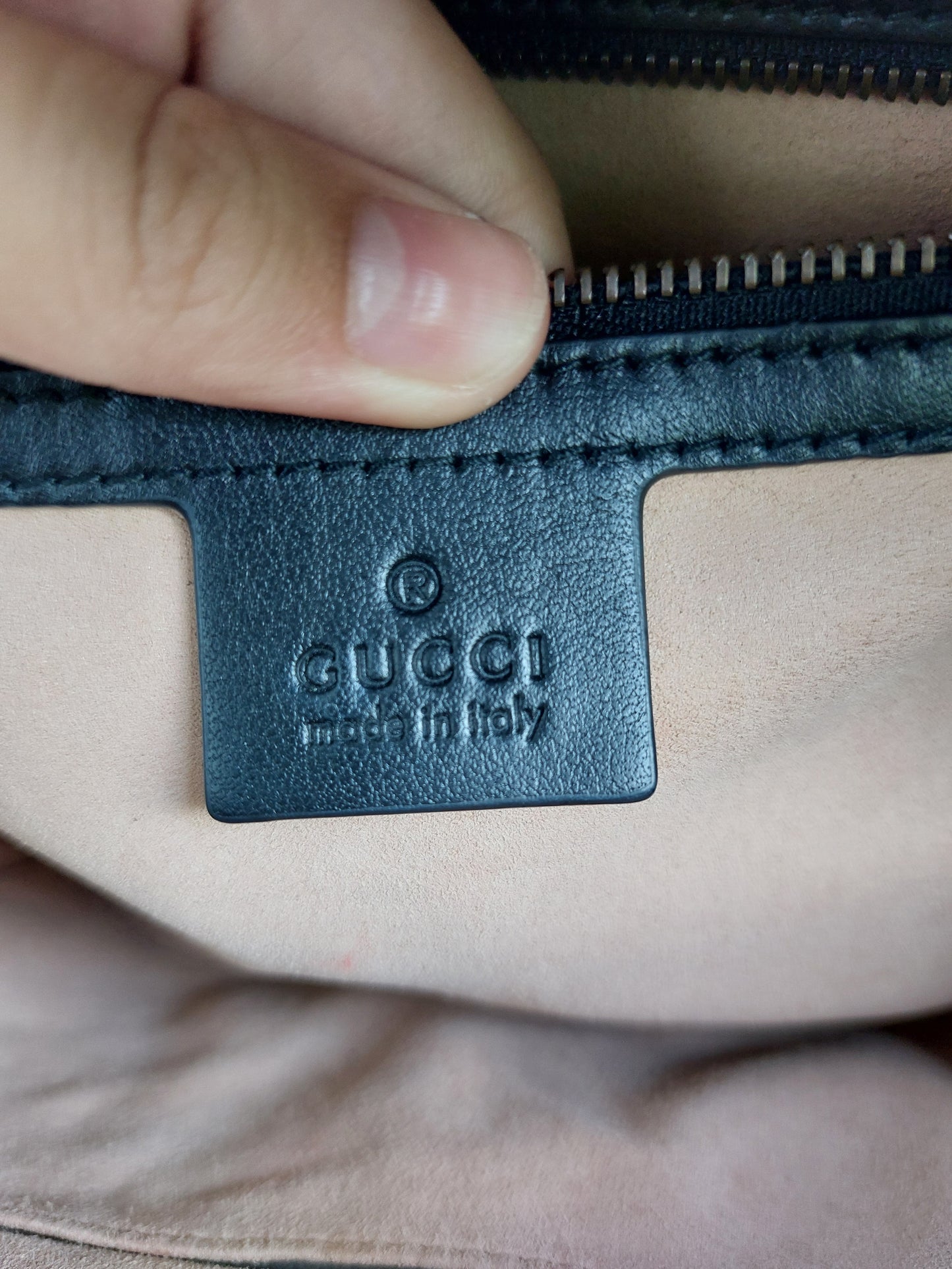 Gucci Top Handle Marmont Web strap