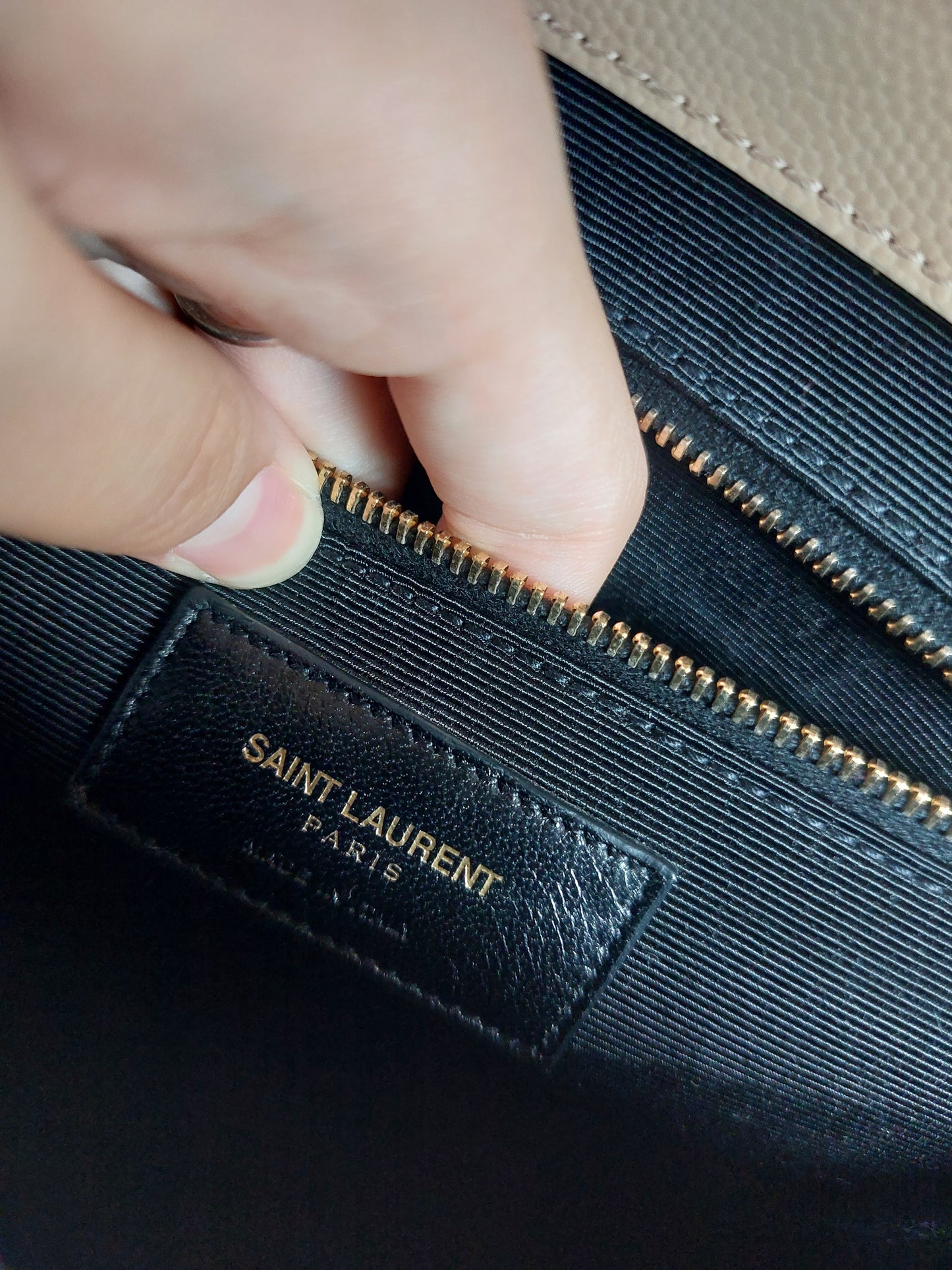 YSL Large Envelope Nude GHW
