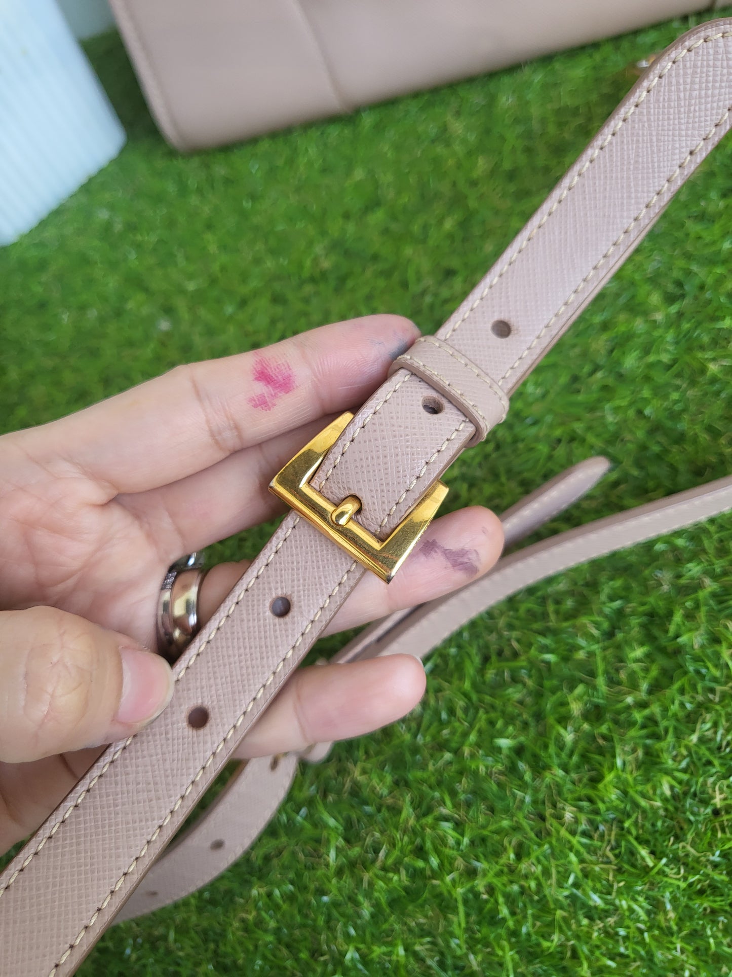 Prada Saffiano Lux Bn2254 cammeo