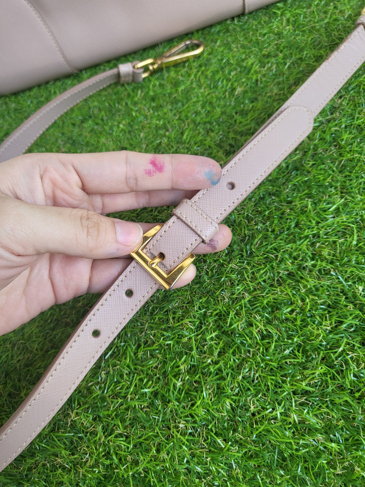 Prada Saffiano Lux Bn2254 cammeo
