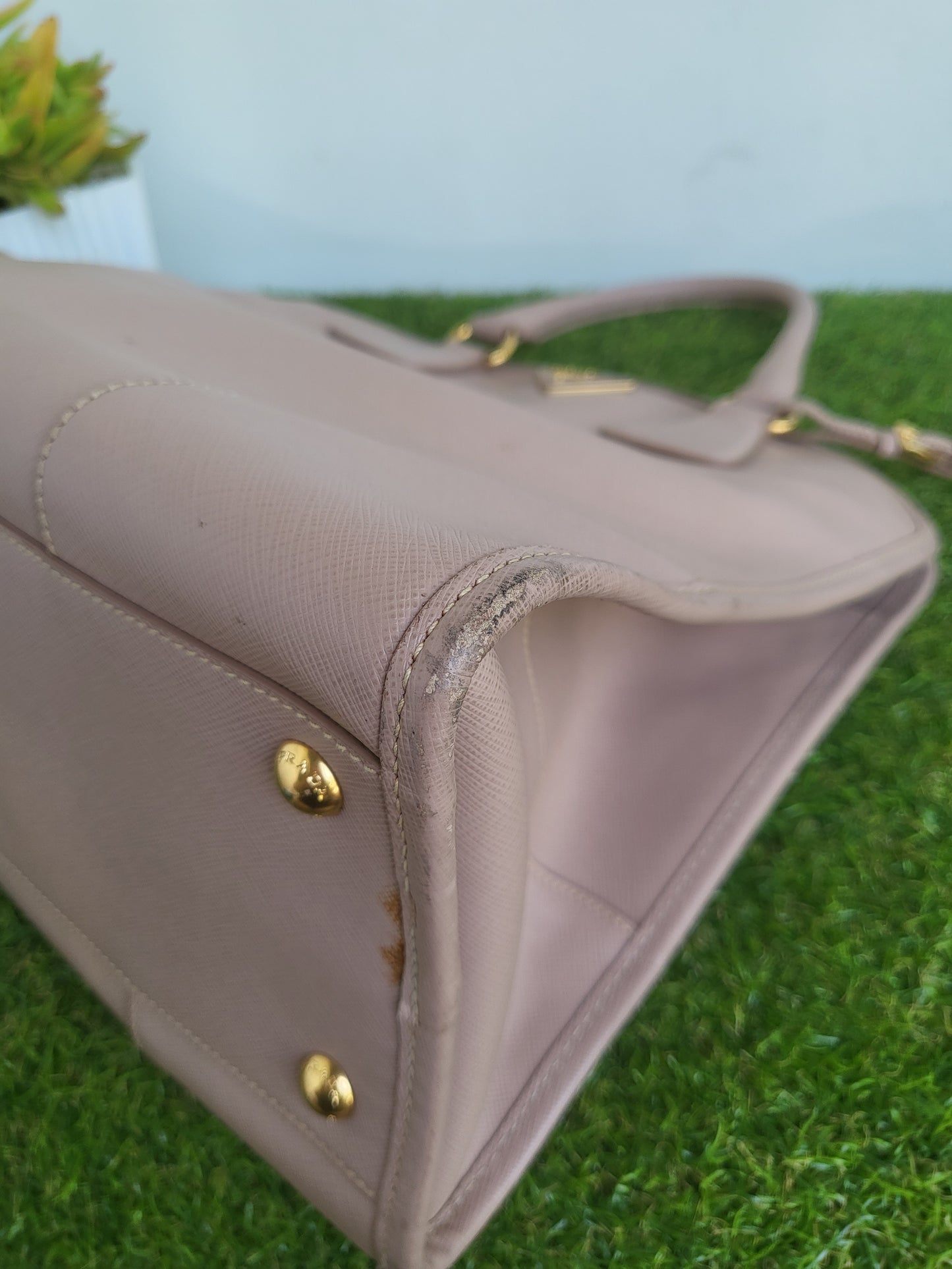 Prada Saffiano Lux Bn2254 cammeo