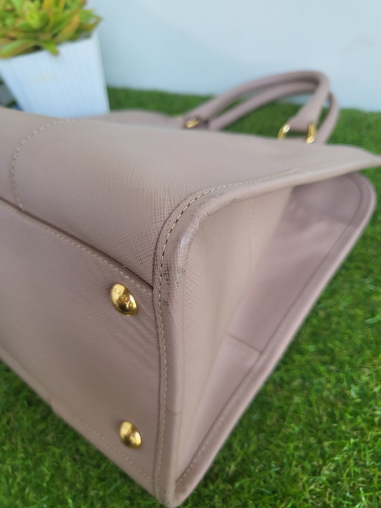 Prada Saffiano Lux Bn2254 cammeo
