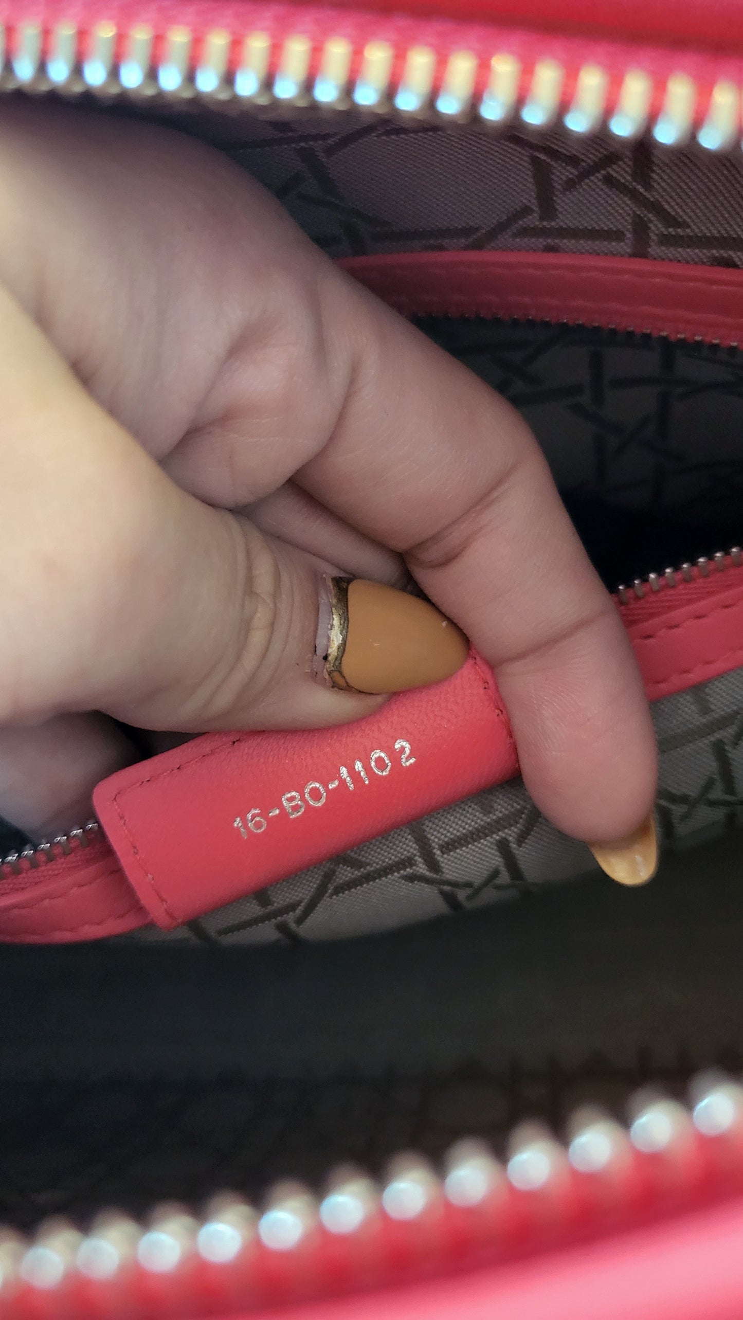 Lady Dior Large Coral