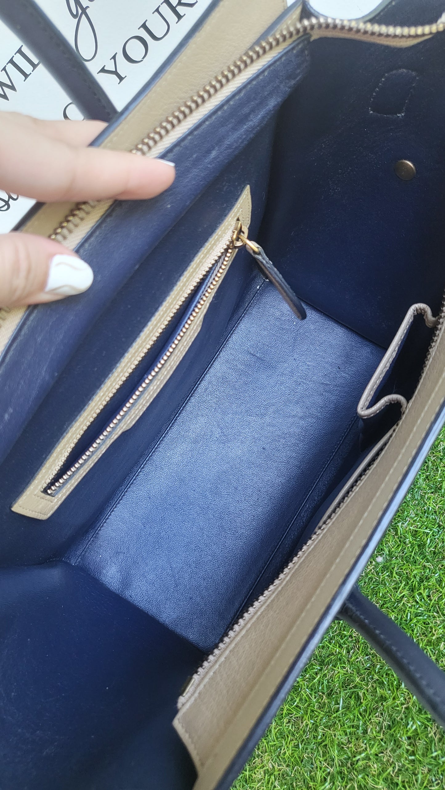 Celine Luggage Micro bi Color