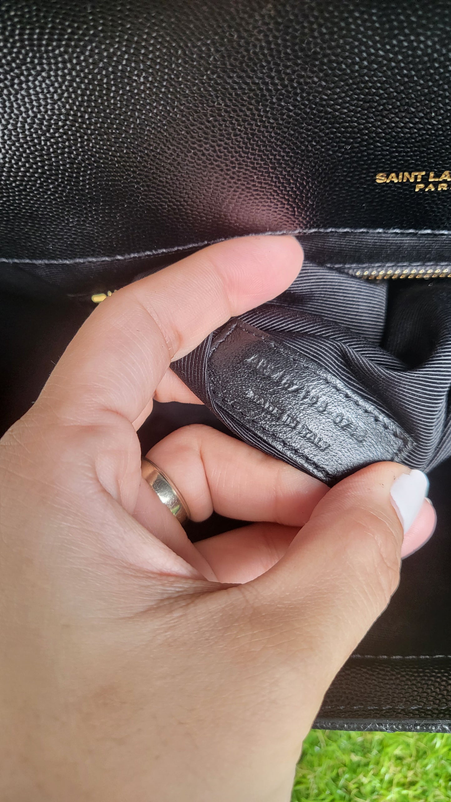 YSL envelope bag large