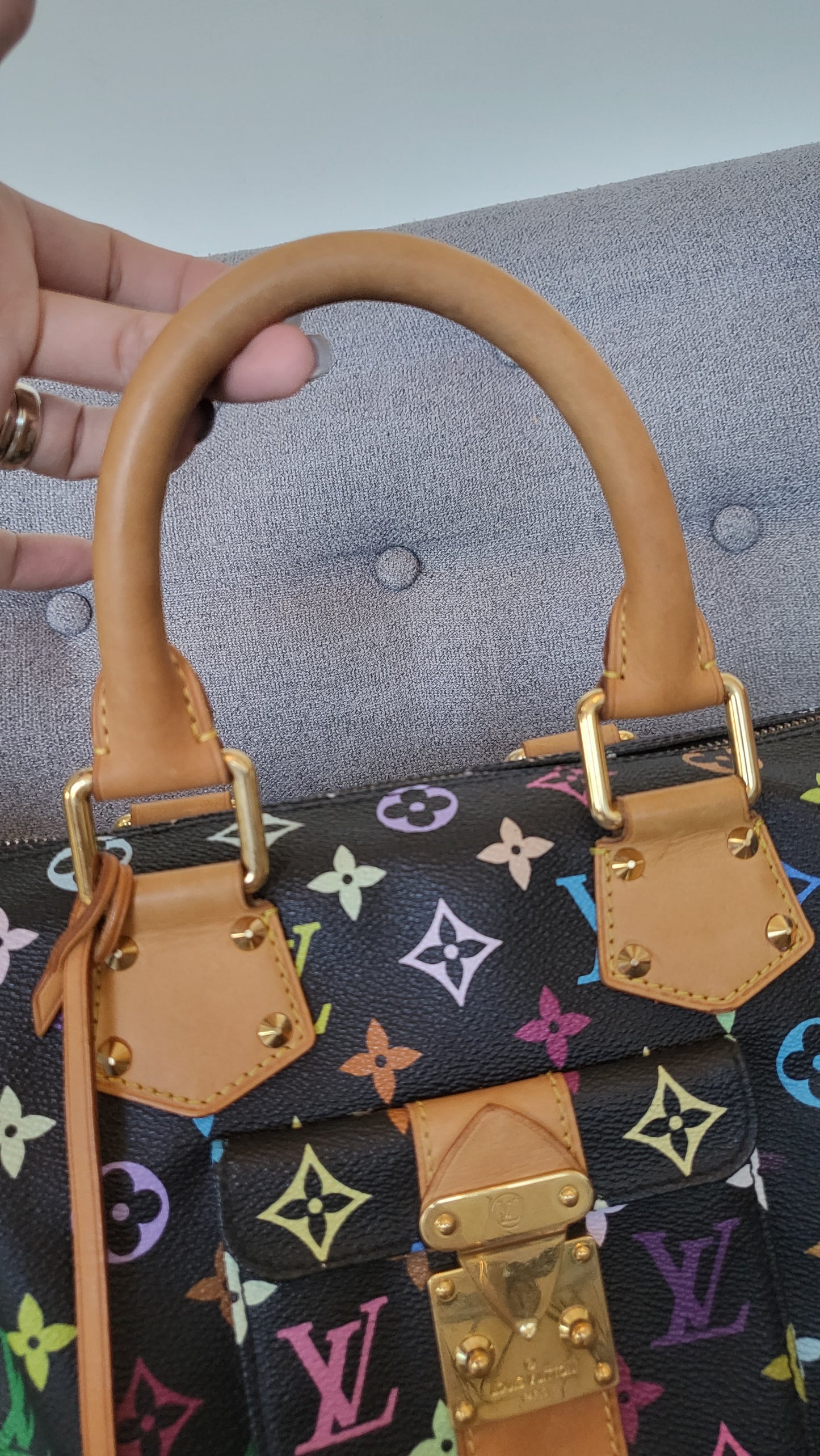 LV multicolored speedy 30
