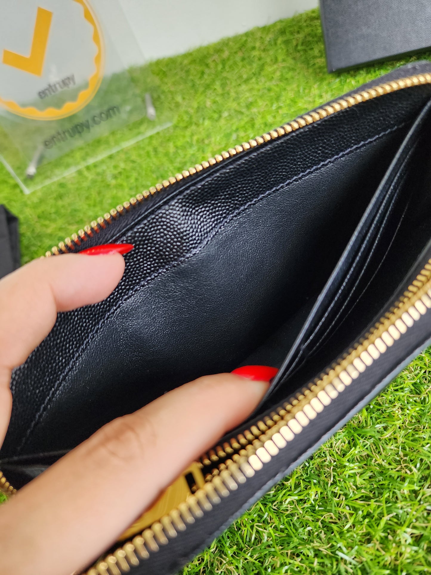 YSL long zippy wallet