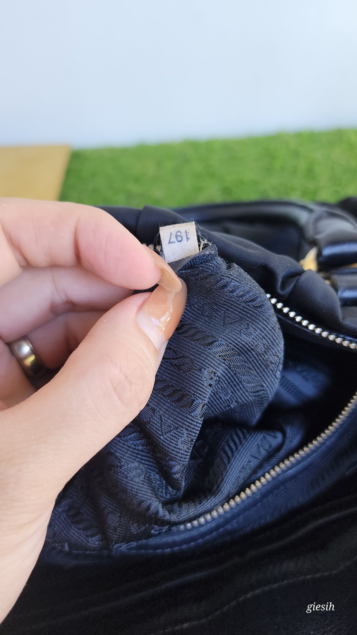Prada guafre nylon