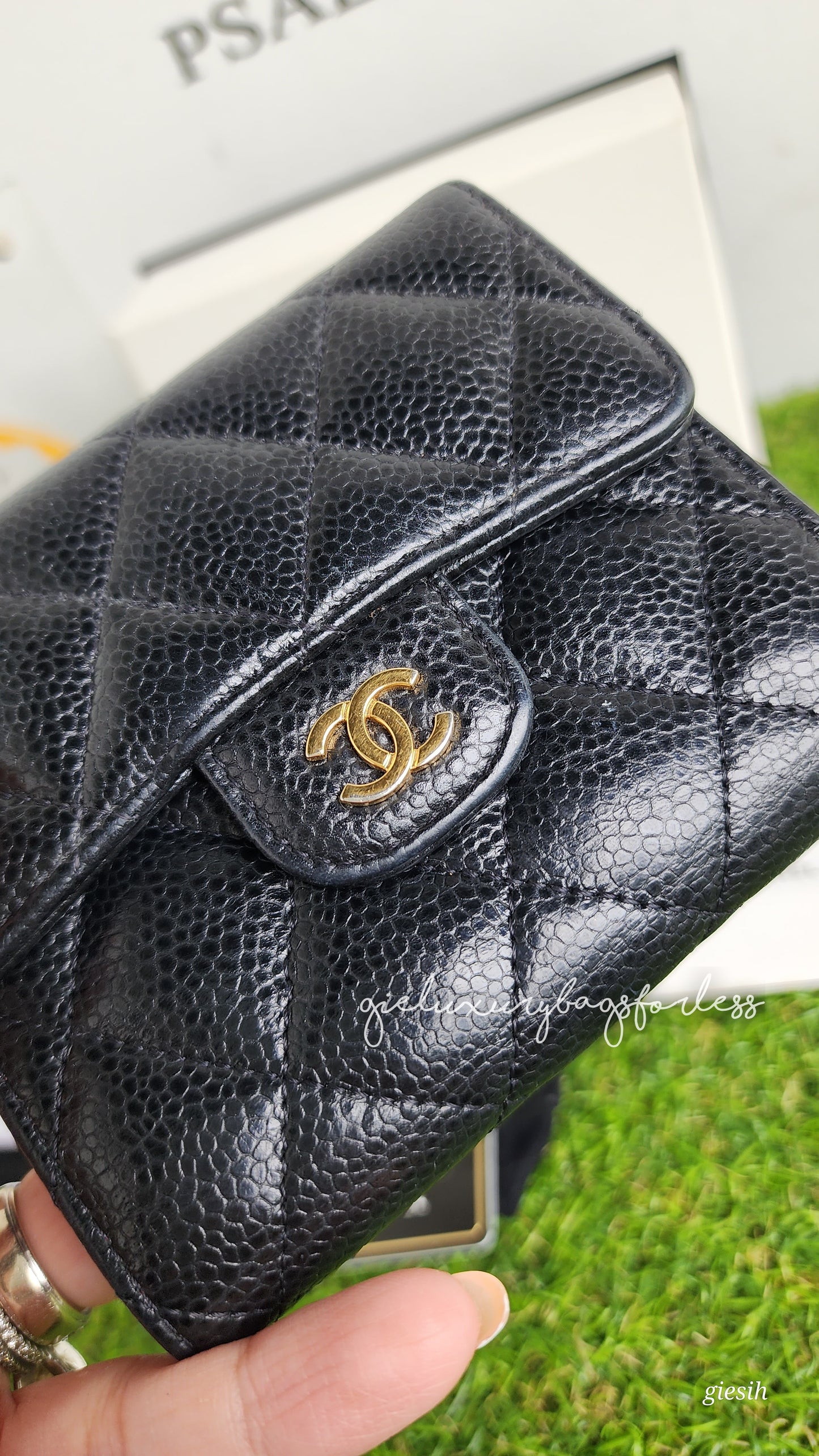 Chanel tri-fold classic wallet