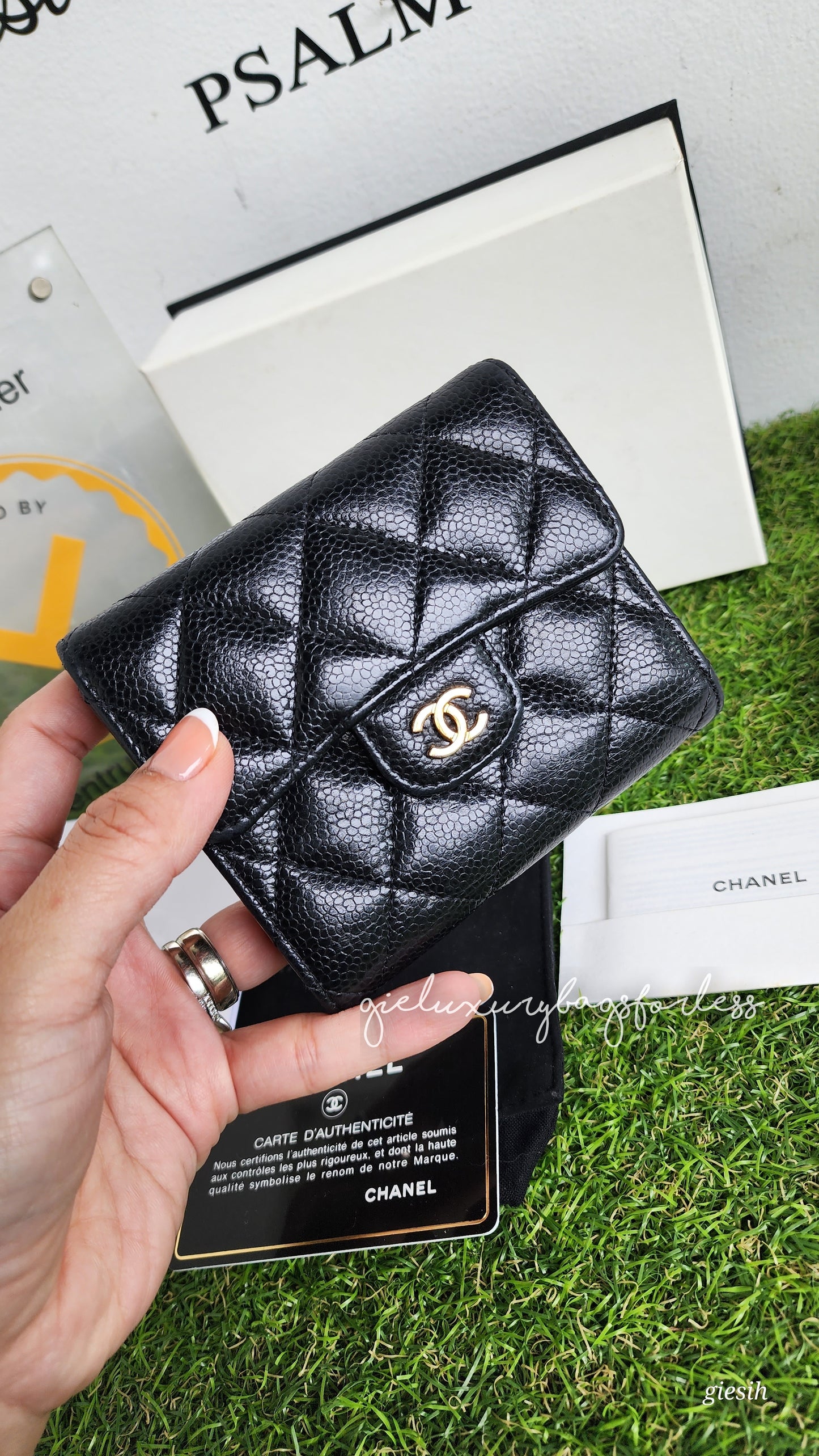 Chanel tri-fold classic wallet