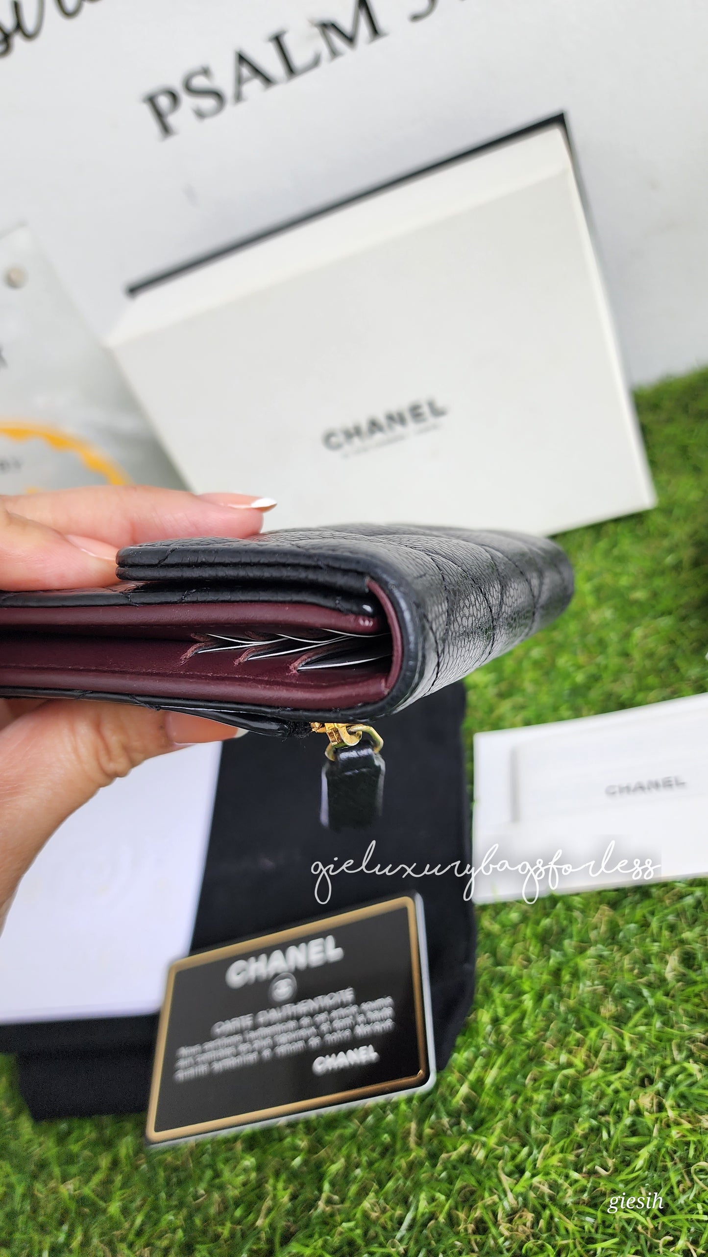 Chanel tri-fold classic wallet
