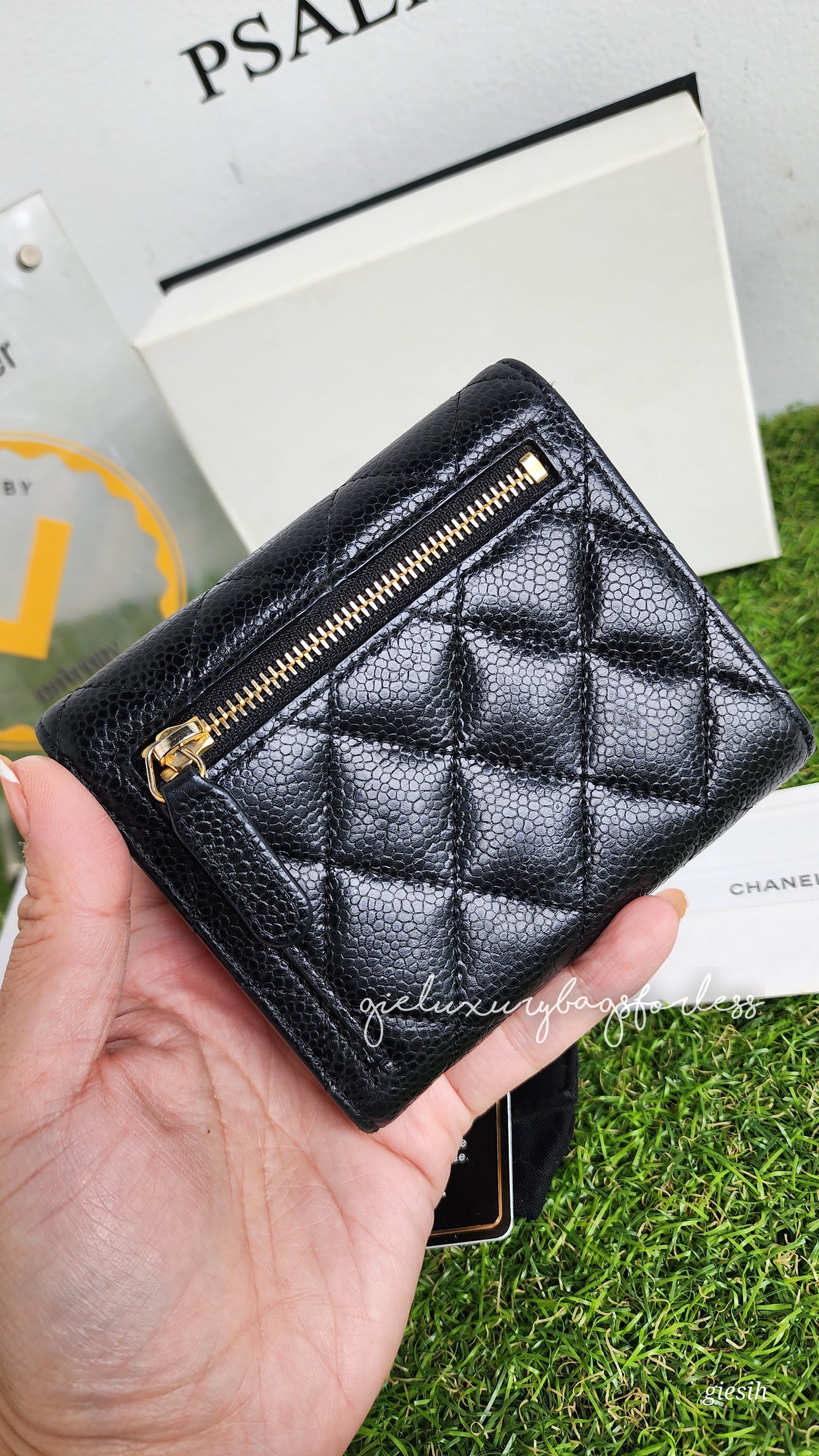 Chanel tri-fold classic wallet