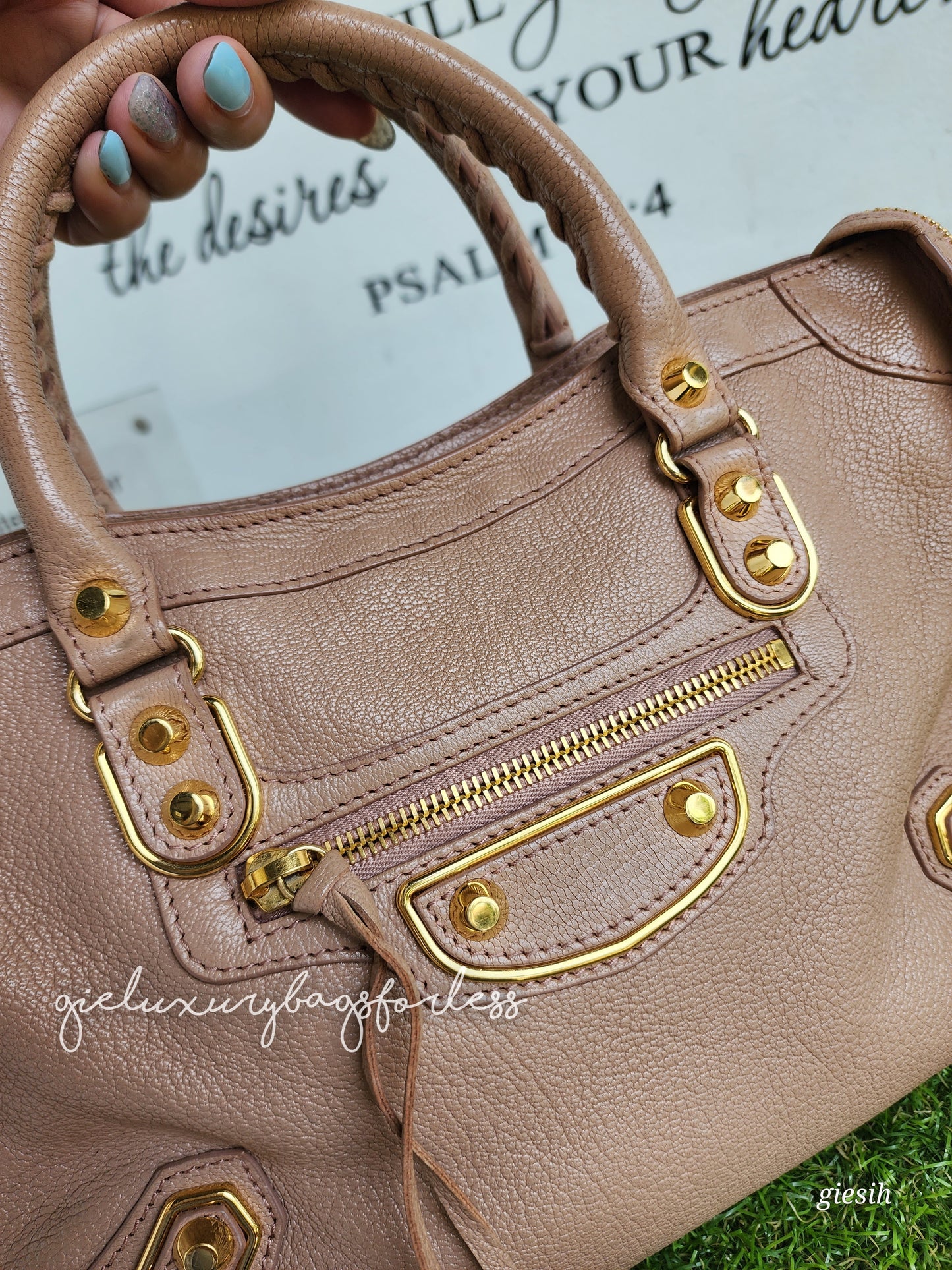 Balenciaga Small Metallic Edge City