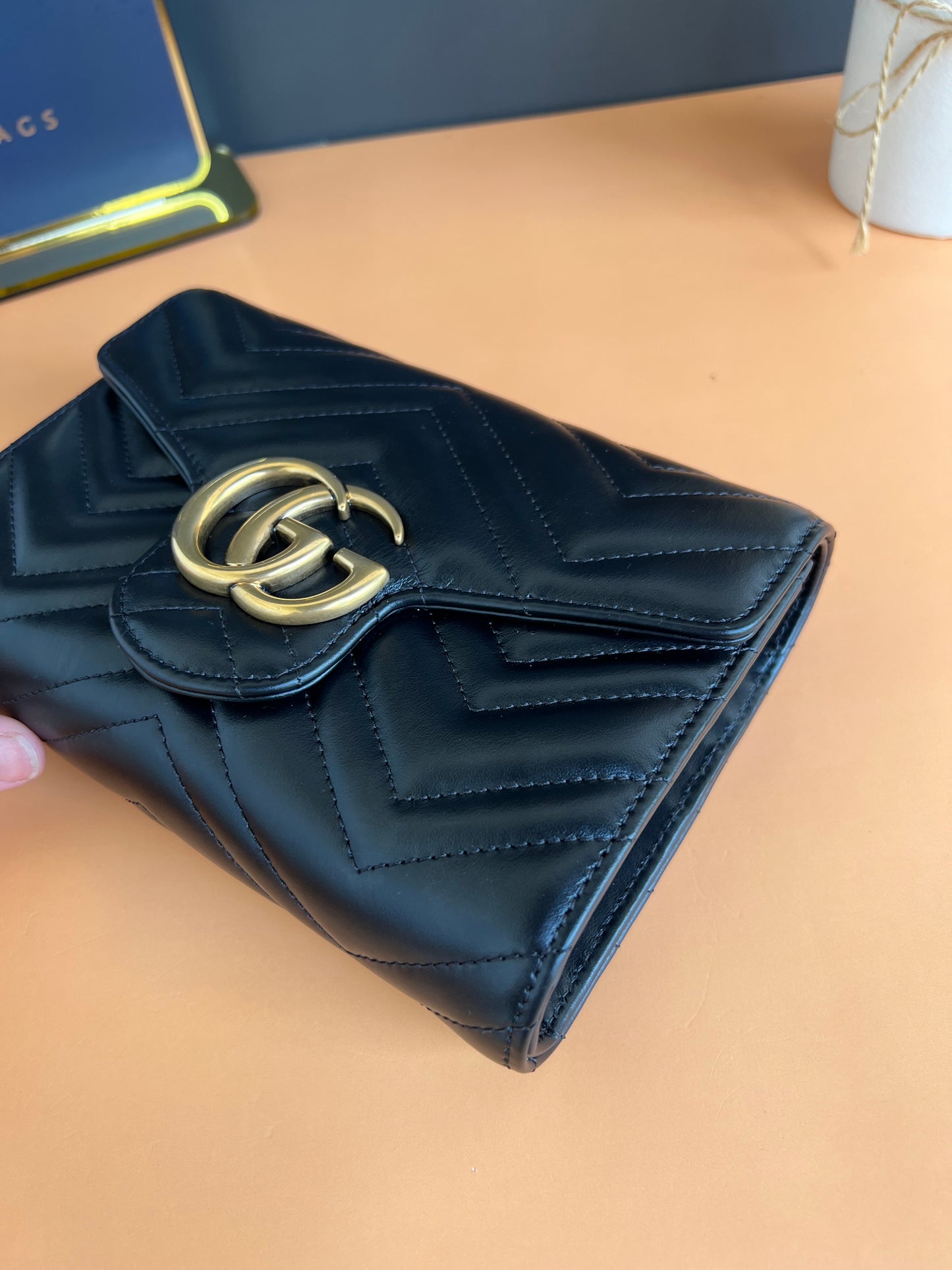 GUCCI MARMONT WALLET ON CHAIN