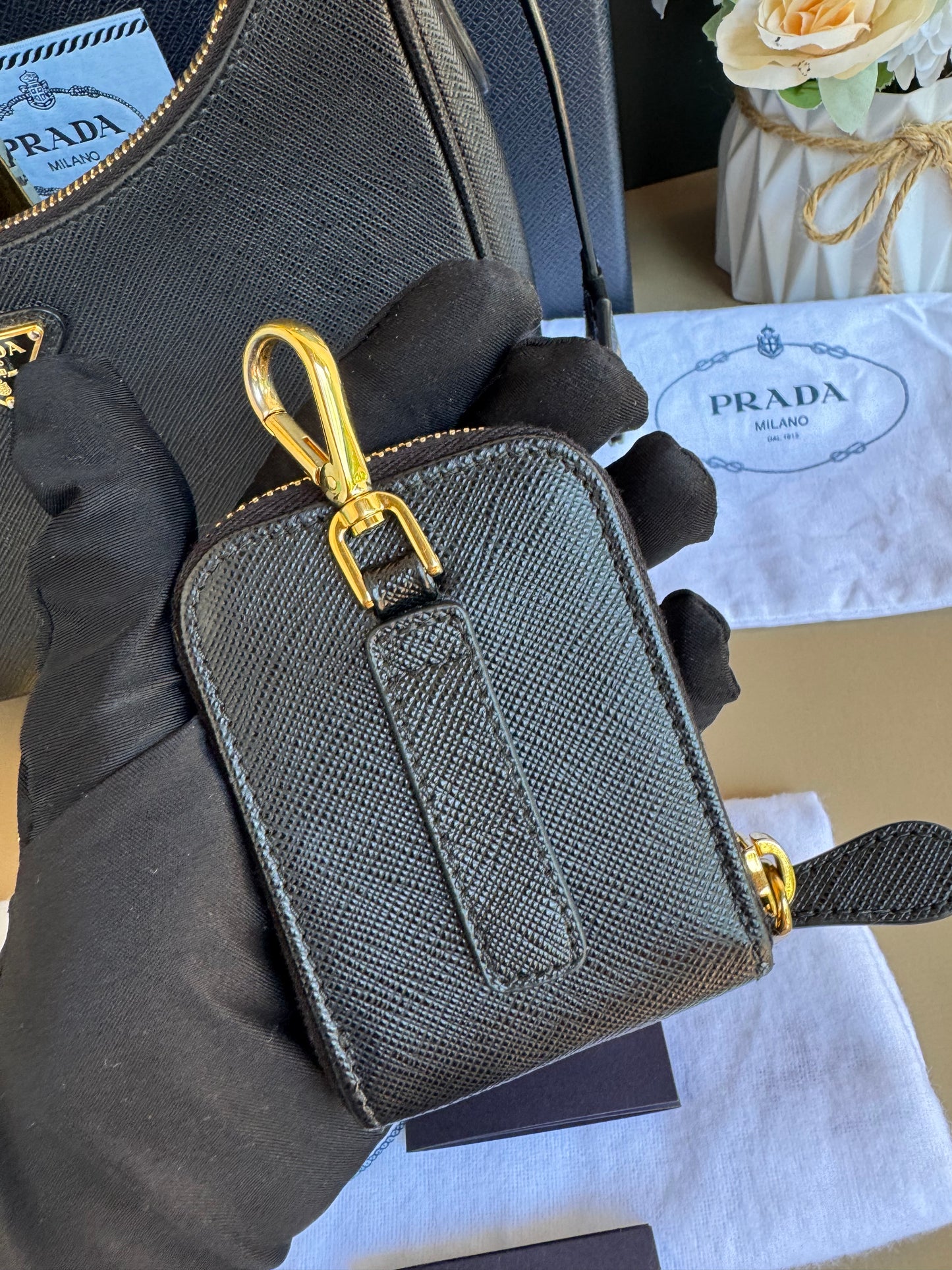 PRADA MULTI POCHETTE SAFFIANO