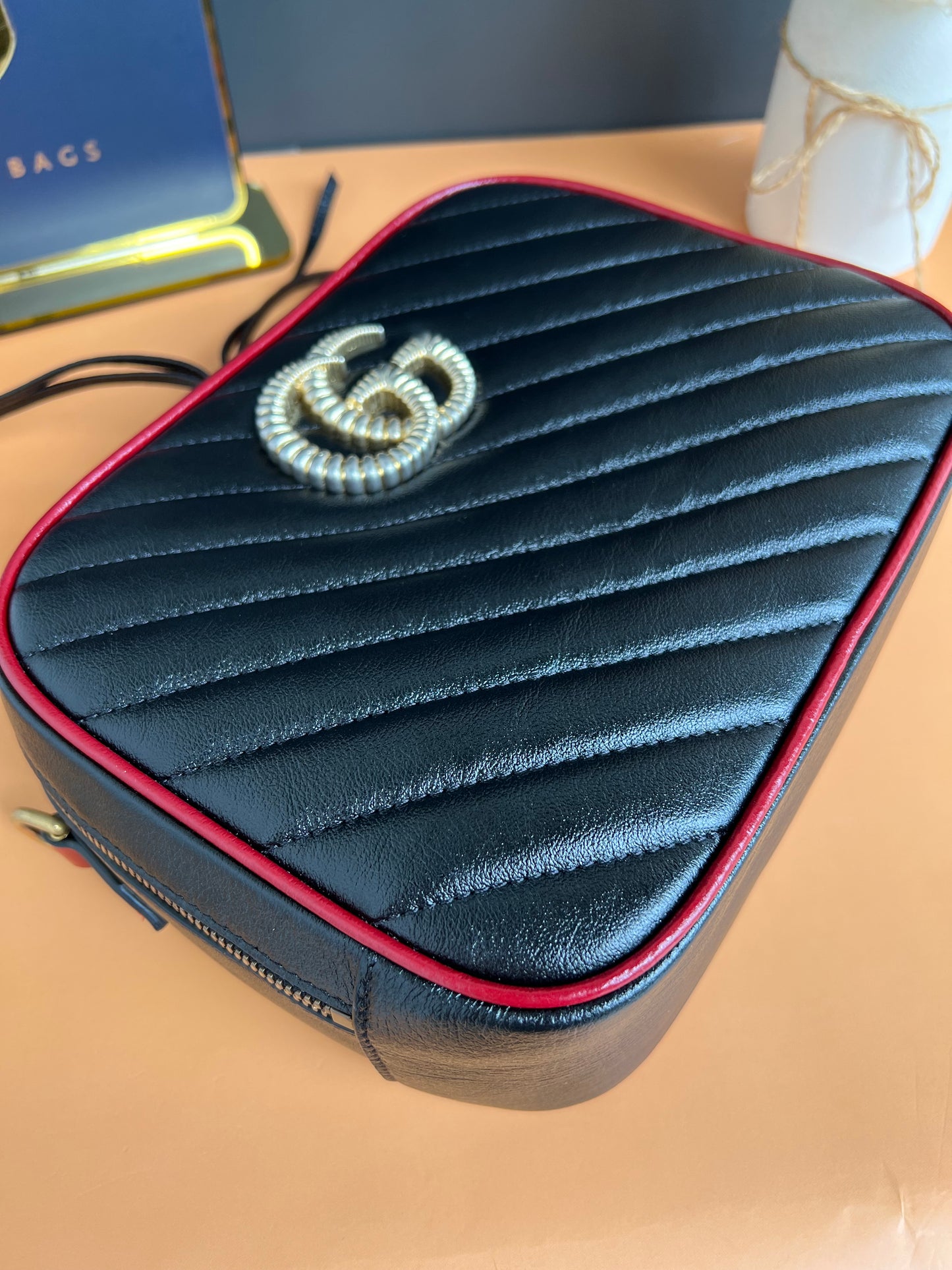 GUCCI MARMONT BAMBOO TOP HANDLE