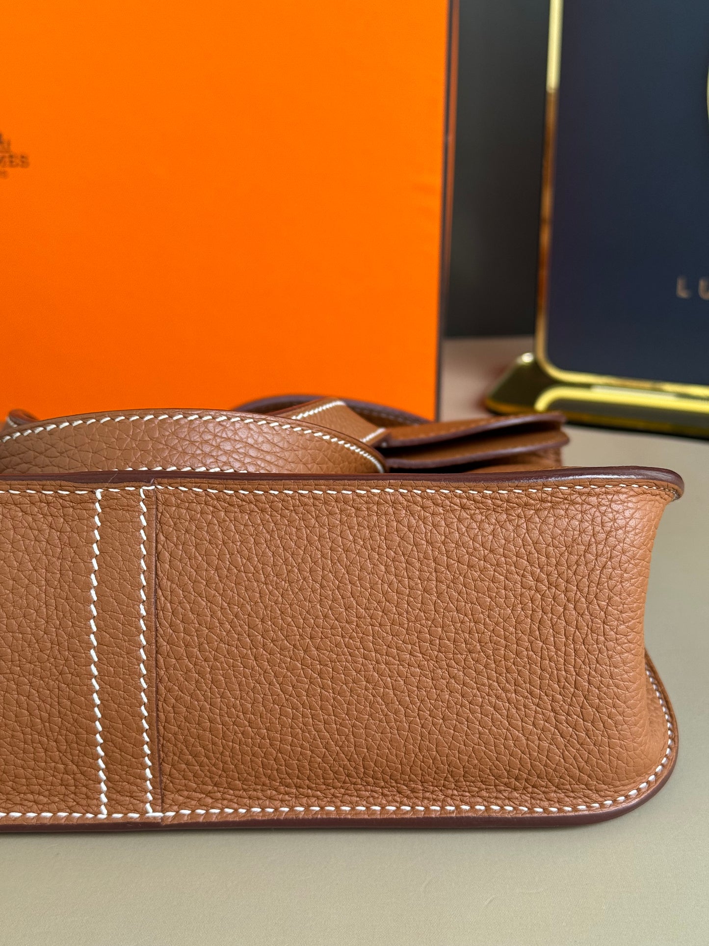 HERMES HALZAN 25 GOLD ON GHW