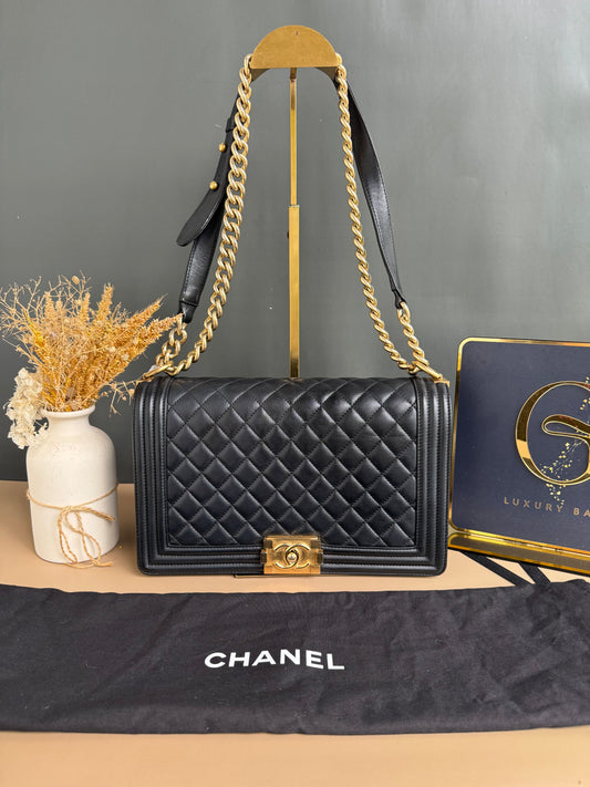 CHANEL LE BOY NEW MEDIUM LAMBSKIN