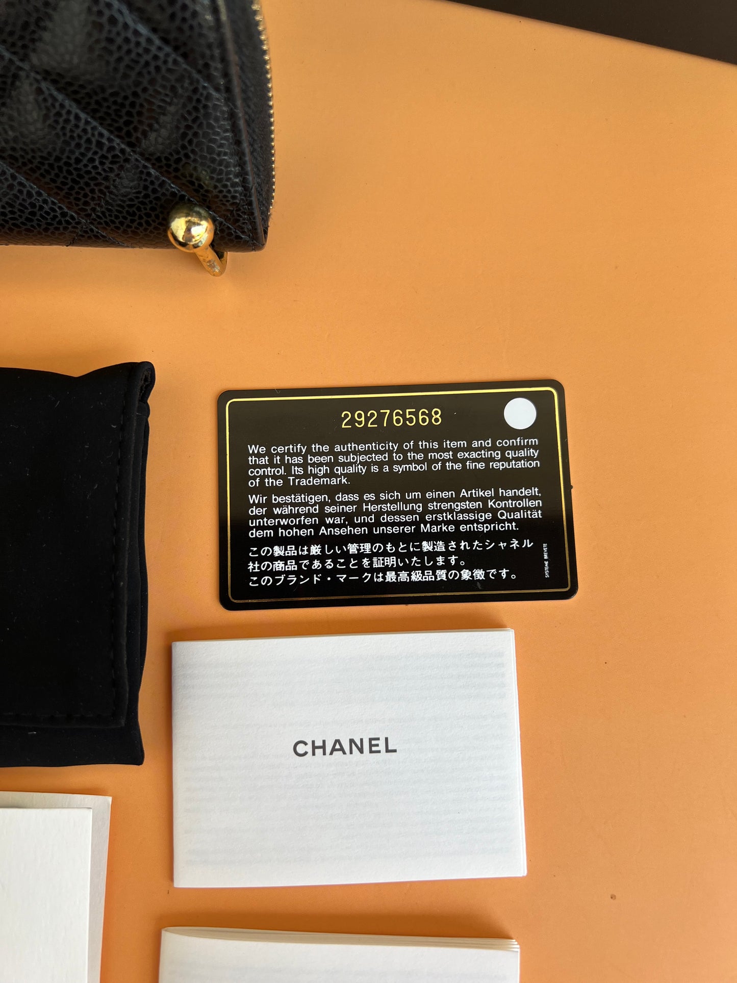 CHANEL ZIPPY CARD HOLDER