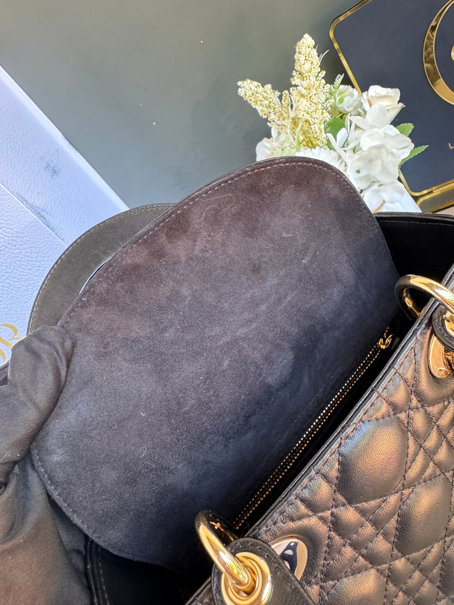 LADY DIOR SMALL LAMBSKIN GHW