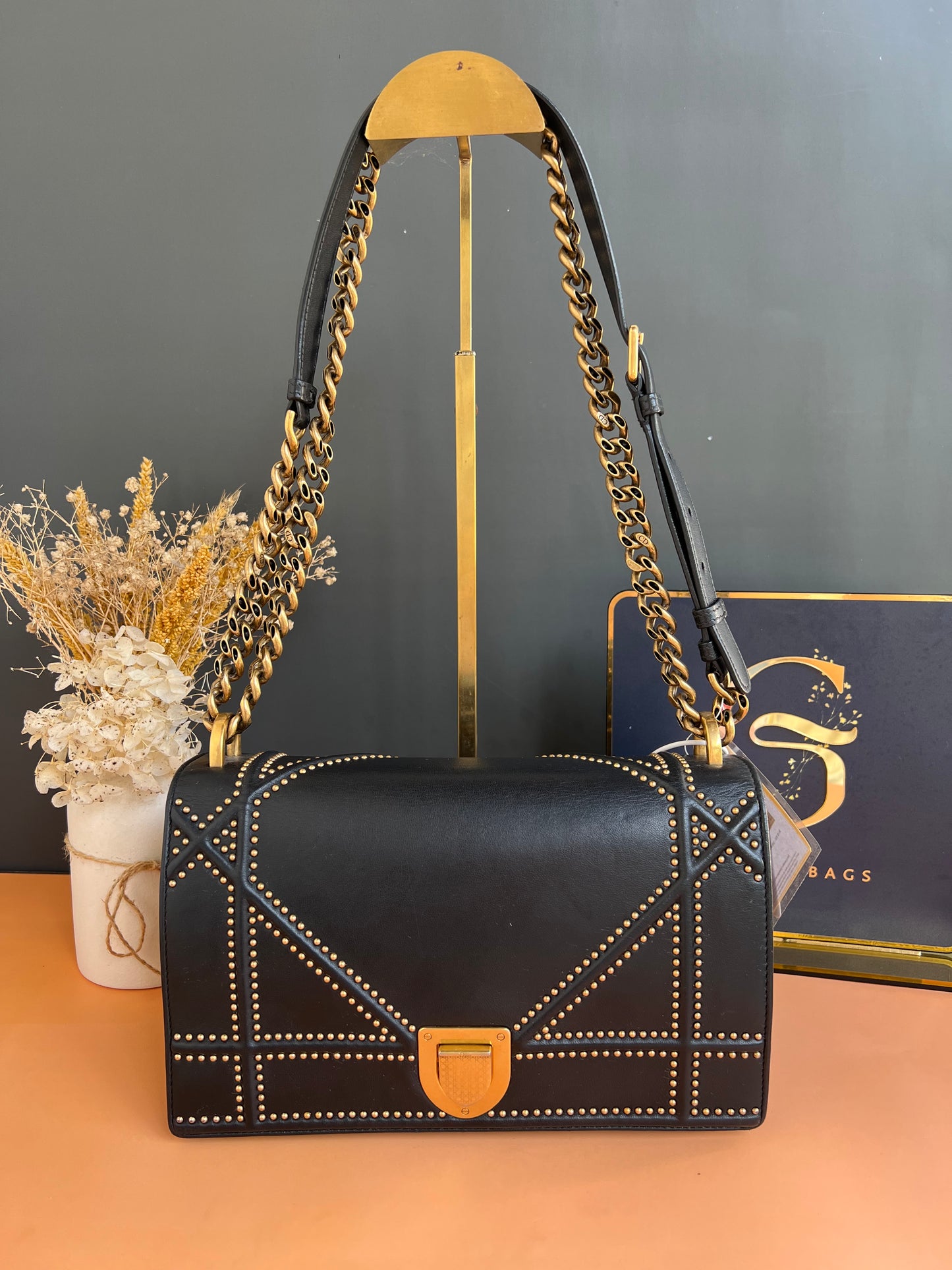 Dior Diorama Studded Flap