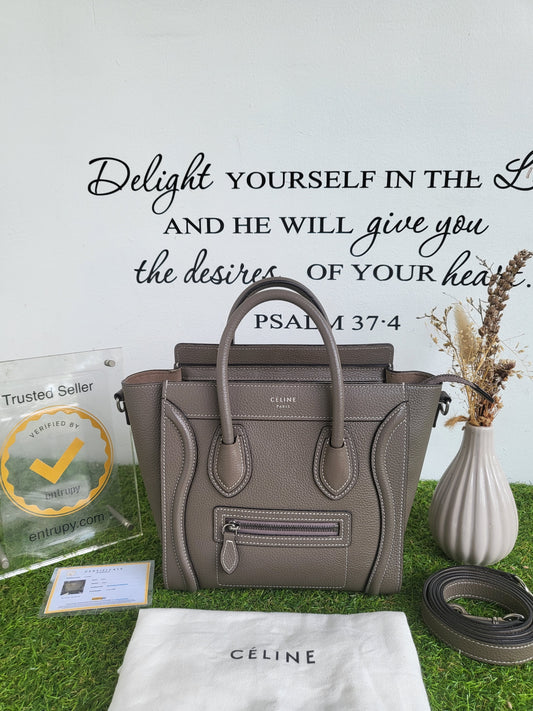 Celine Nano Luggage Souris