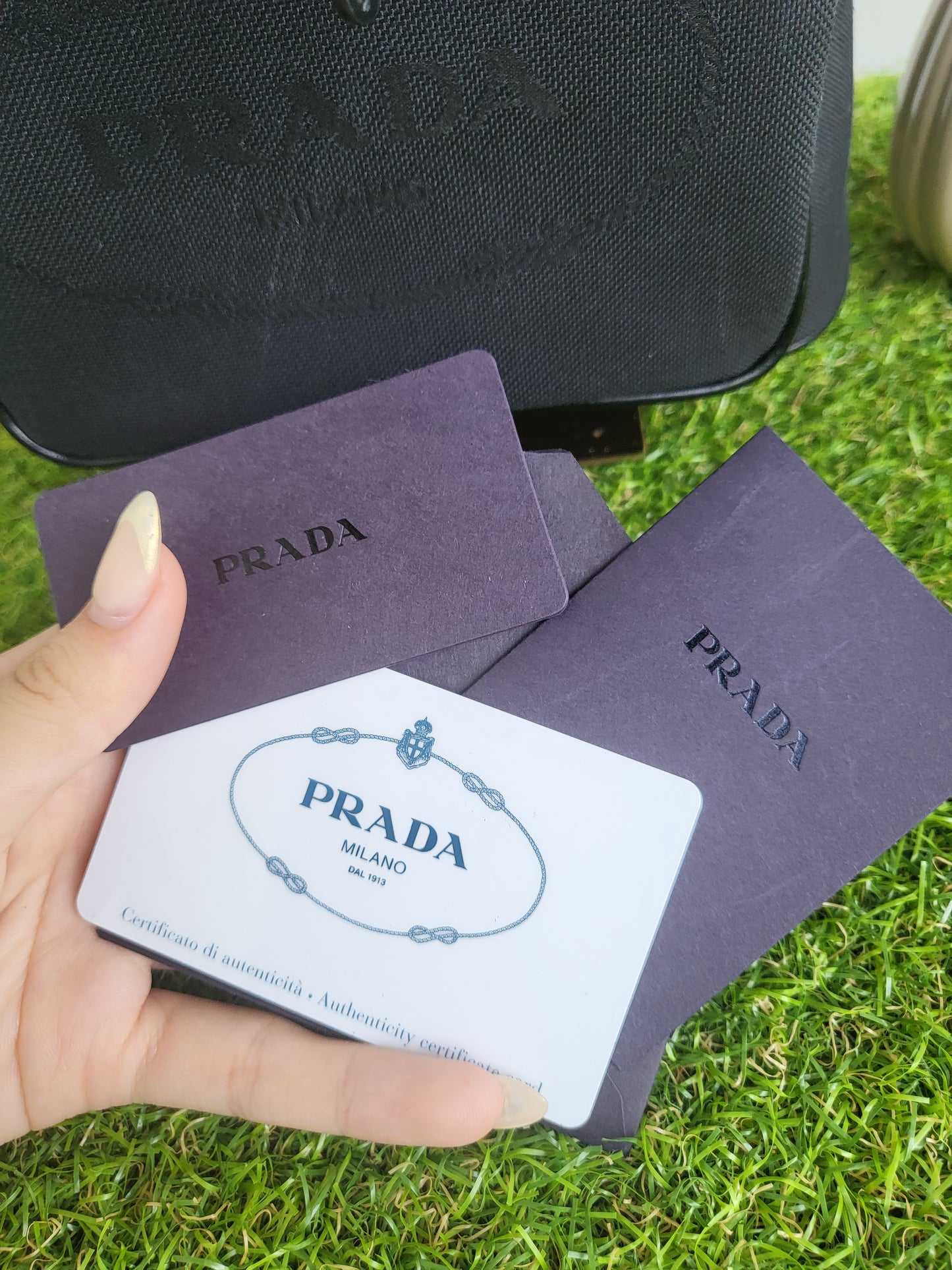 Prada Jacquard Bucket Medium