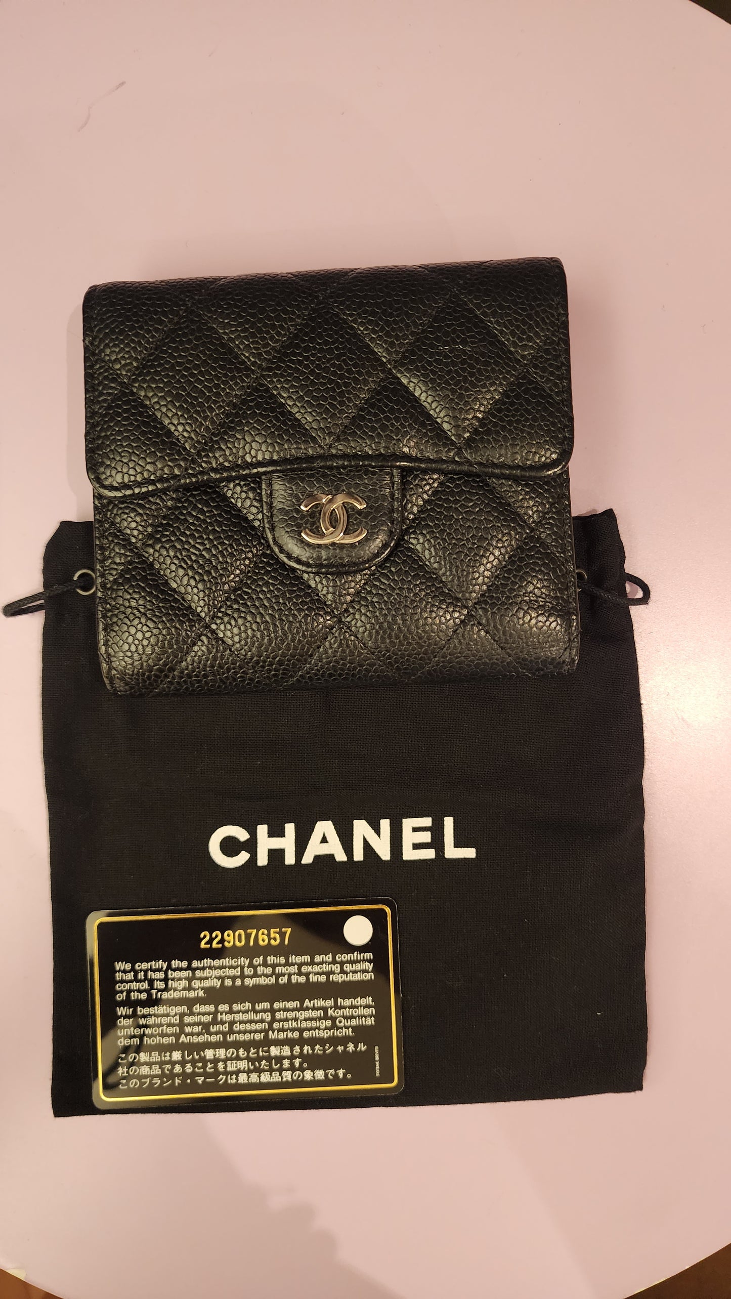 IN TRANSIT - CHANEL TRI FOLD SMALL WALLET