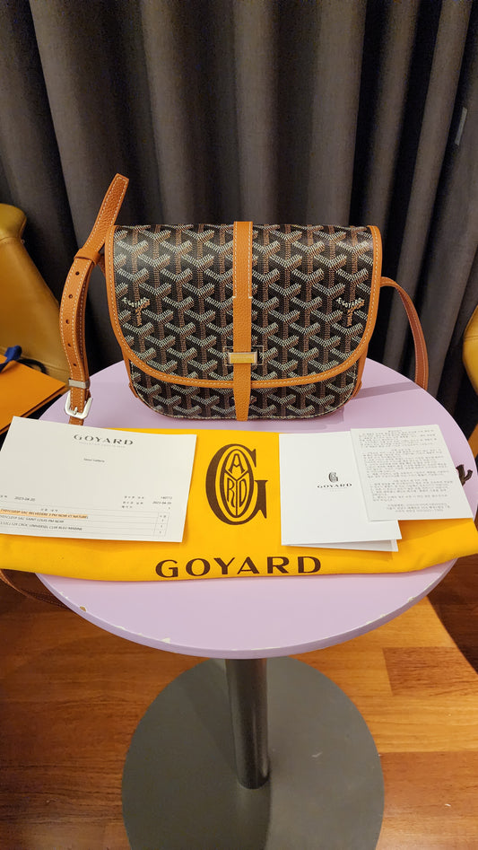 IN TRANSIT - GOYARD BELVEDERE TAN