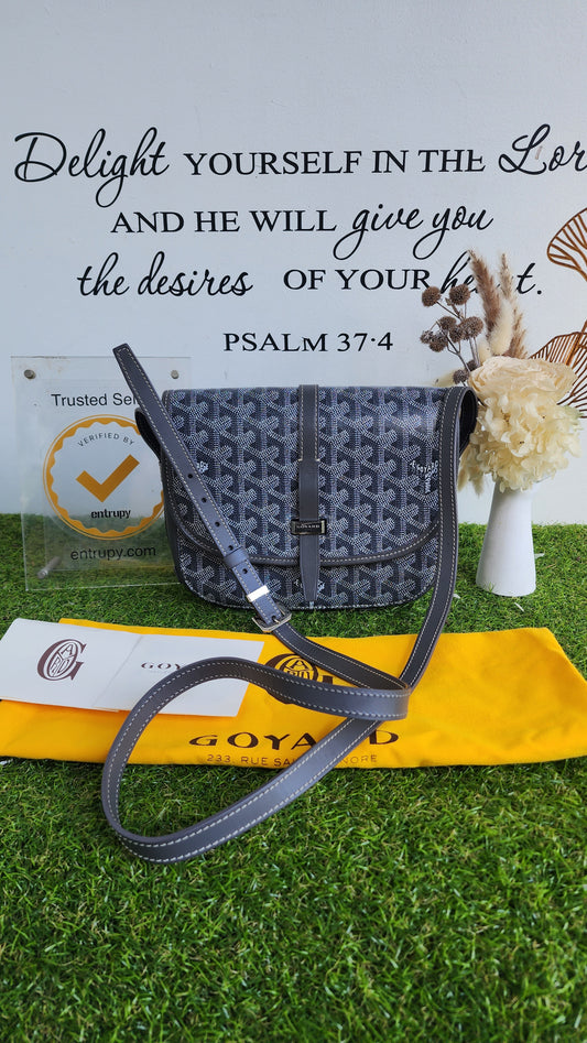 GOYARD BELVEDERE PM GRAY