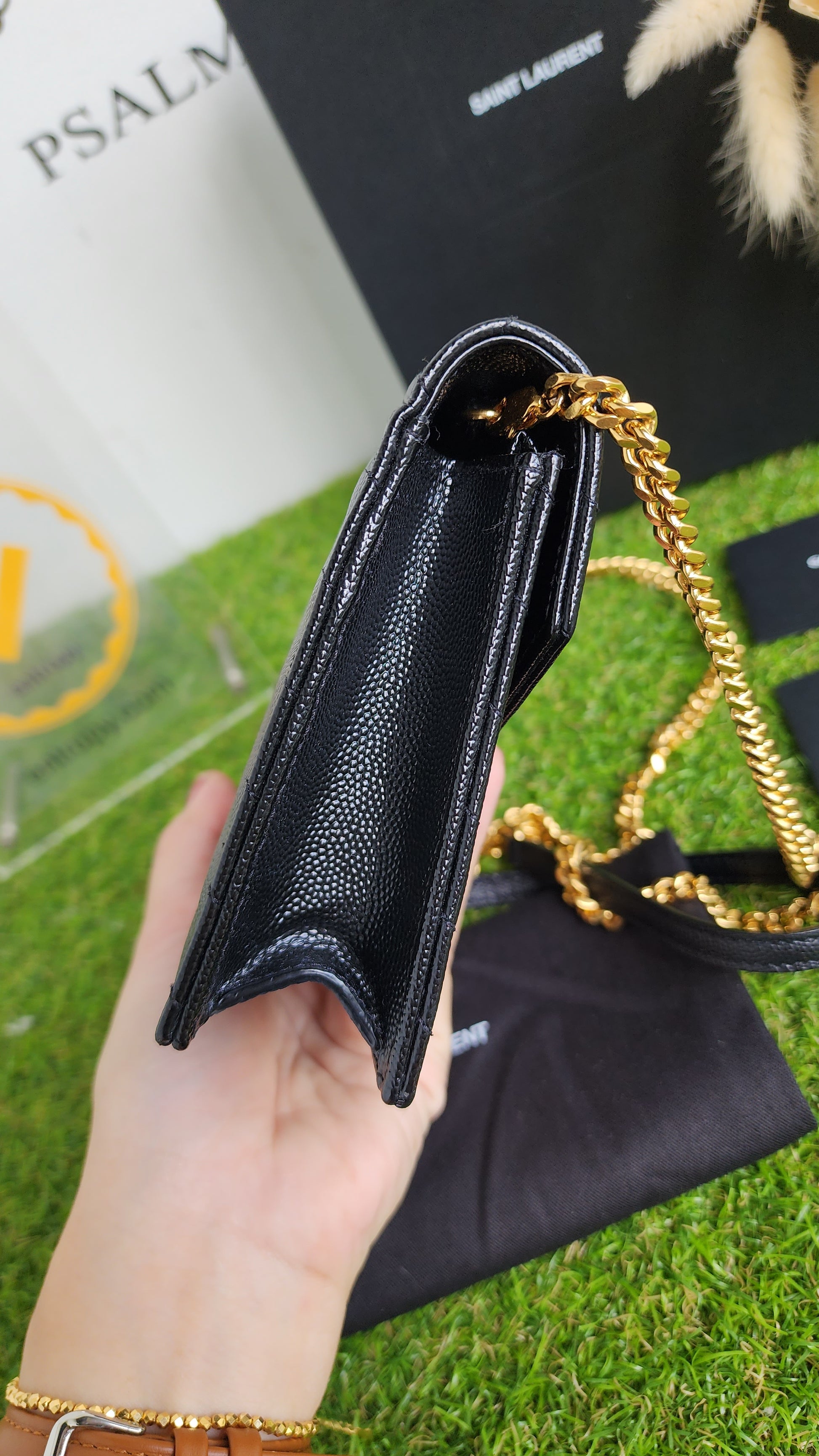 YSL WALLET ON CHAIN SMALL