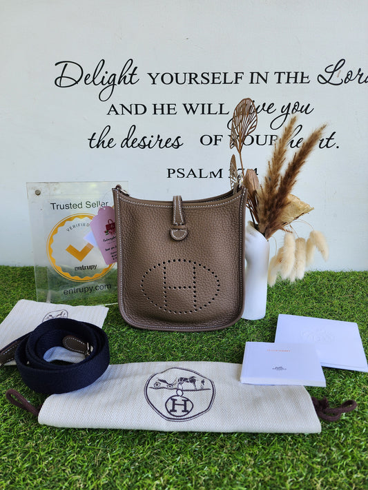 HERMES EVELYNE TPM ETOUPE