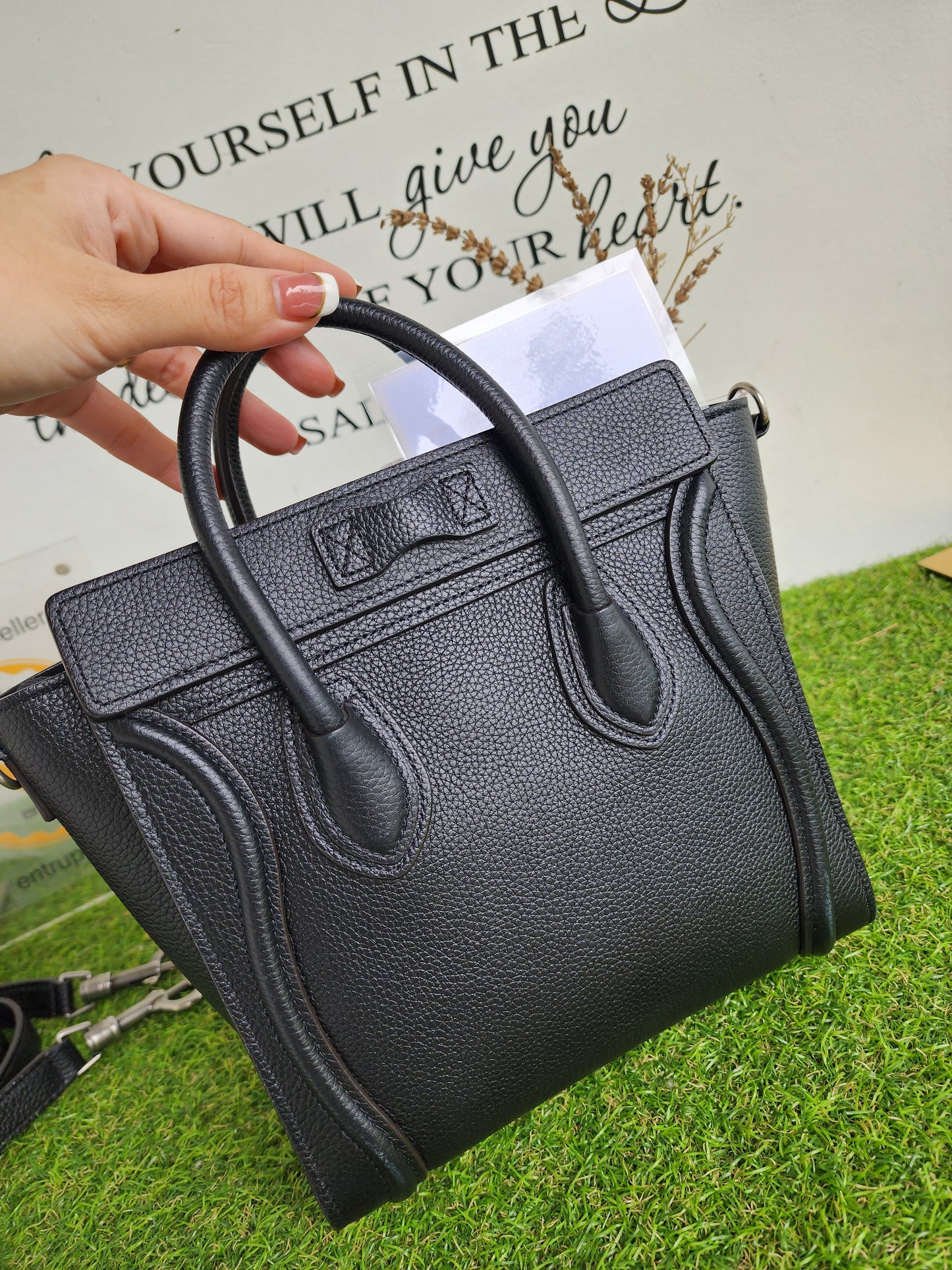 CELINE NANO LUGGAGE BLACK