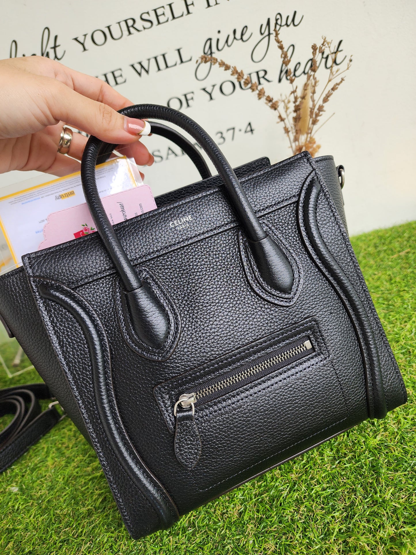 CELINE NANO LUGGAGE BLACK