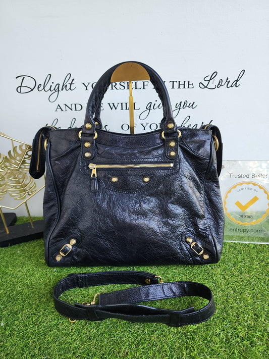 BALENCIAGA VELO BLACK GHW