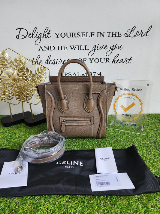 CELINE NANO LUGGAGE SOURIS